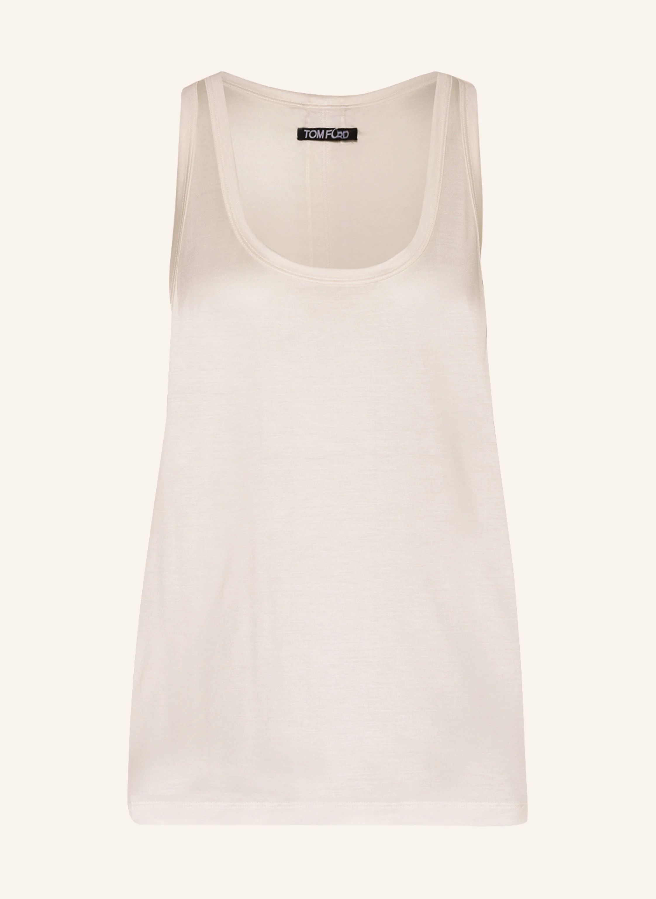 Tom Ford o1w1db10525 TSK312 Tank Top in Off White Size XL / US 12-14 / IT 48-50 - 1 Thumbnail