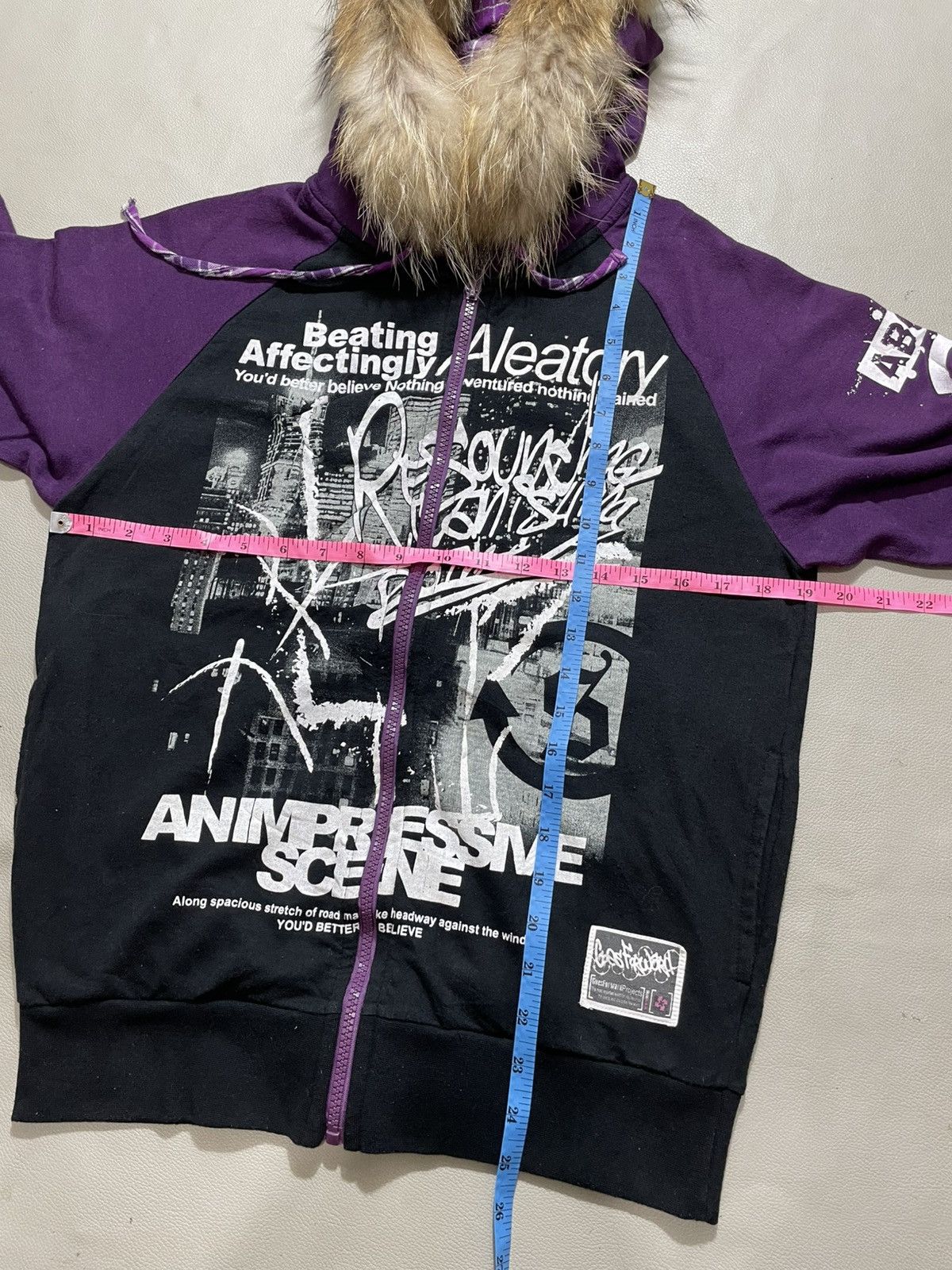 Beauty Beast Timestep Poem zip Fur Hoodie gothic style Size US M / EU 48-50 / 2 - 9 Thumbnail