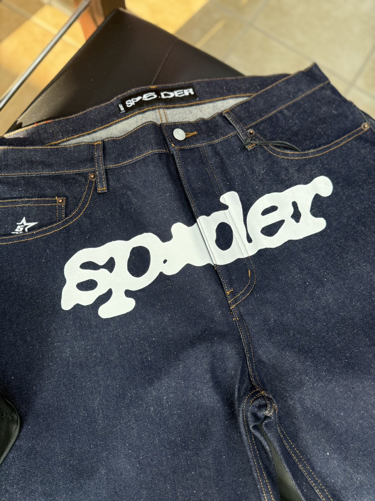 Sp5der Sp5der Jean Shorts Blue Size 38 (NEW) Size US 38 / EU 54 - 6 Thumbnail