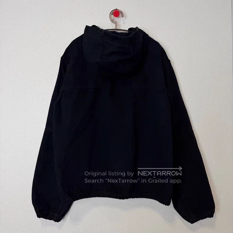 Louis Vuitton Louis Vuitton Black embossed LOGO denim jacket Size US L / EU 52-54 / 3 - 2 Thumbnail