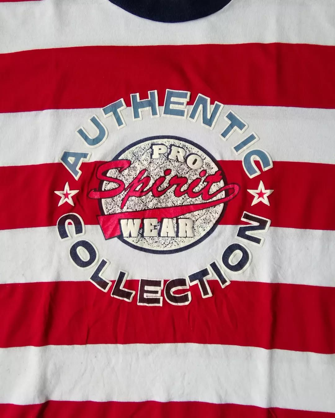 Japanese Brand × Vintage Vintage Pro Spirit Wear Red Striped Tees Size US L / EU 52-54 / 3 - 2 Thumbnail