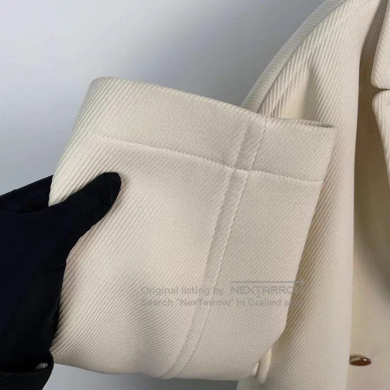 Hermes Hermes White short coat Size XXS / US 00 / IT 34 - 4 Thumbnail