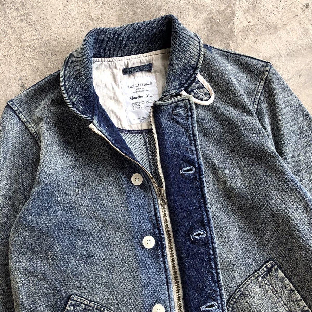 Toyo Enterprises HOUSTON USN Military Indigo Deck Jacket Size US L / EU 52-54 / 3 - 5 Thumbnail