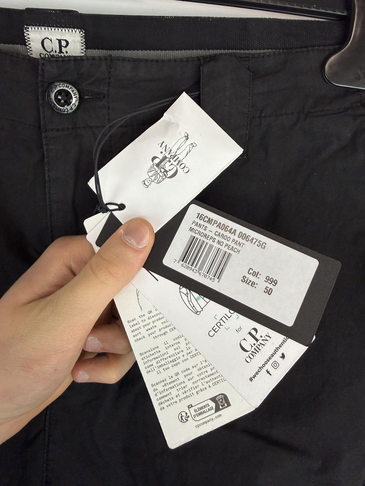 C.P. Company Black C.P. Company cargo trousers (brand new with tags) Size US 33 - 5 Thumbnail