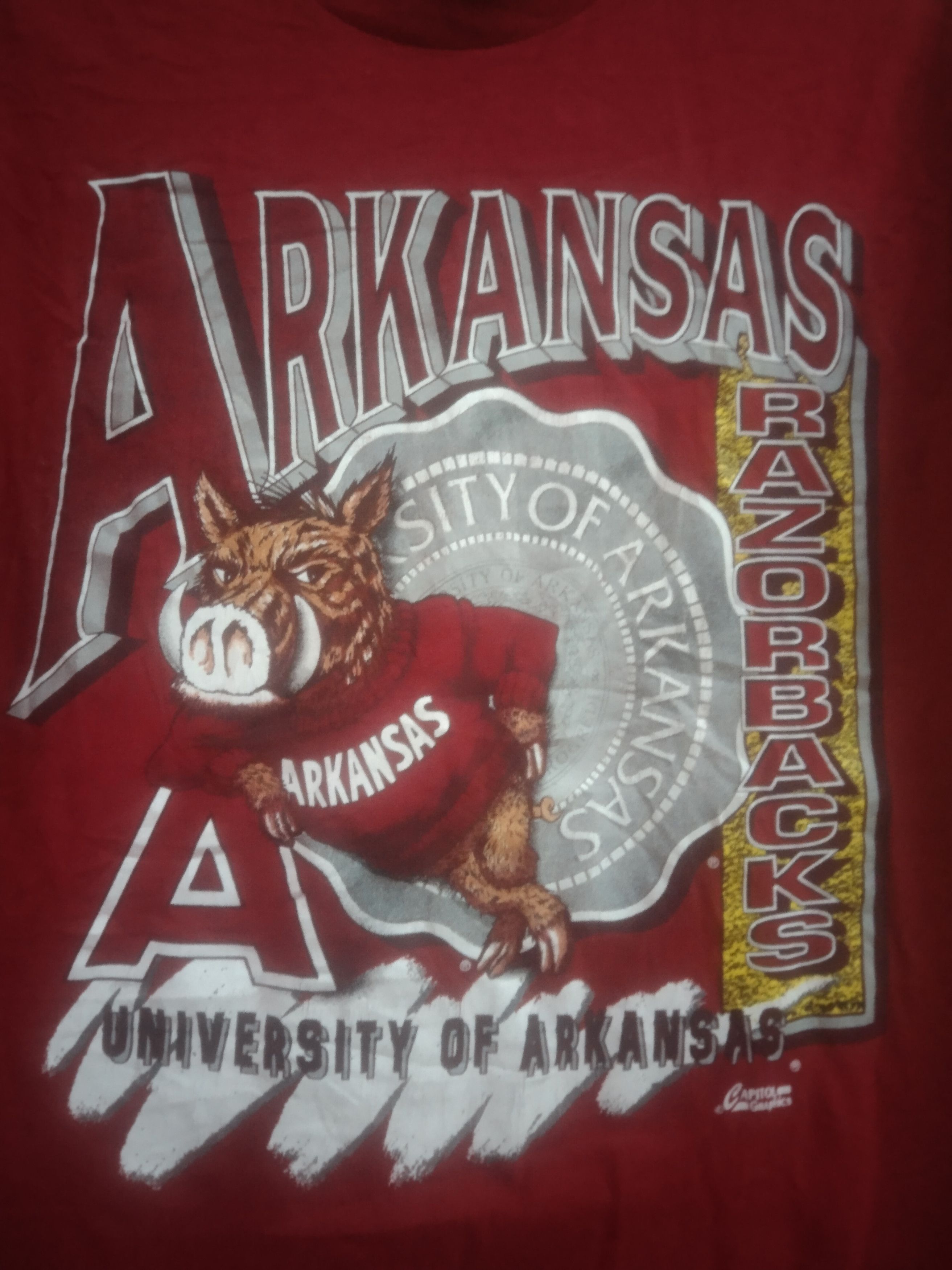 Vintage Vintage Arkansas Razorbacks tee Size US S / EU 44-46 / 1 - 4 Thumbnail
