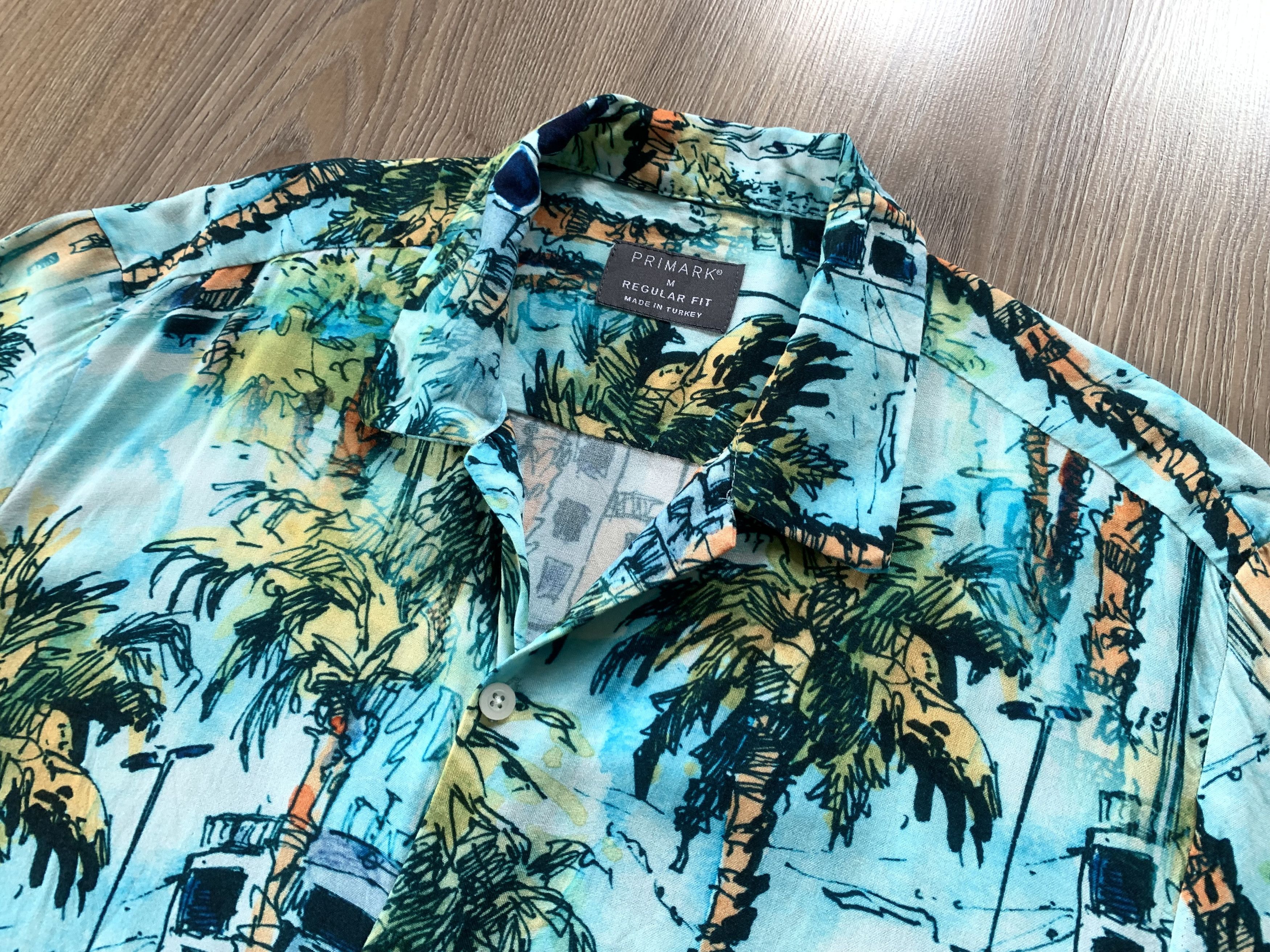 Primark Primark Regular Fit Printed Hawaiian Shirt Size US M / EU 48-50 / 2 - 4 Thumbnail