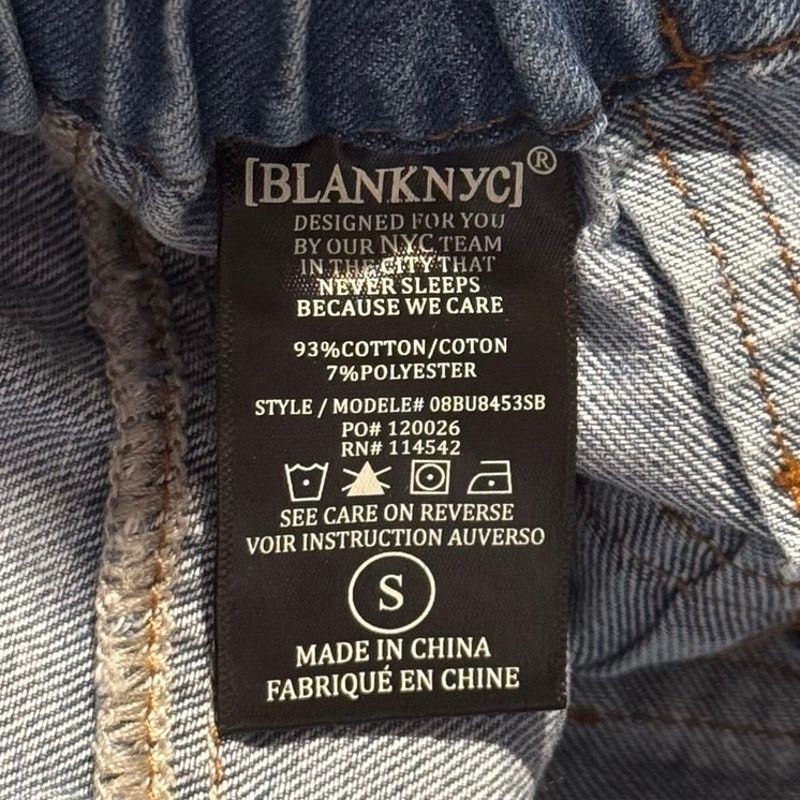 BLANKNYC BLANKNYC Denim Cargo Shorts Paperbag Waist High Rise Blue S Size 25" / US 0 / IT 36 - 3 Thumbnail