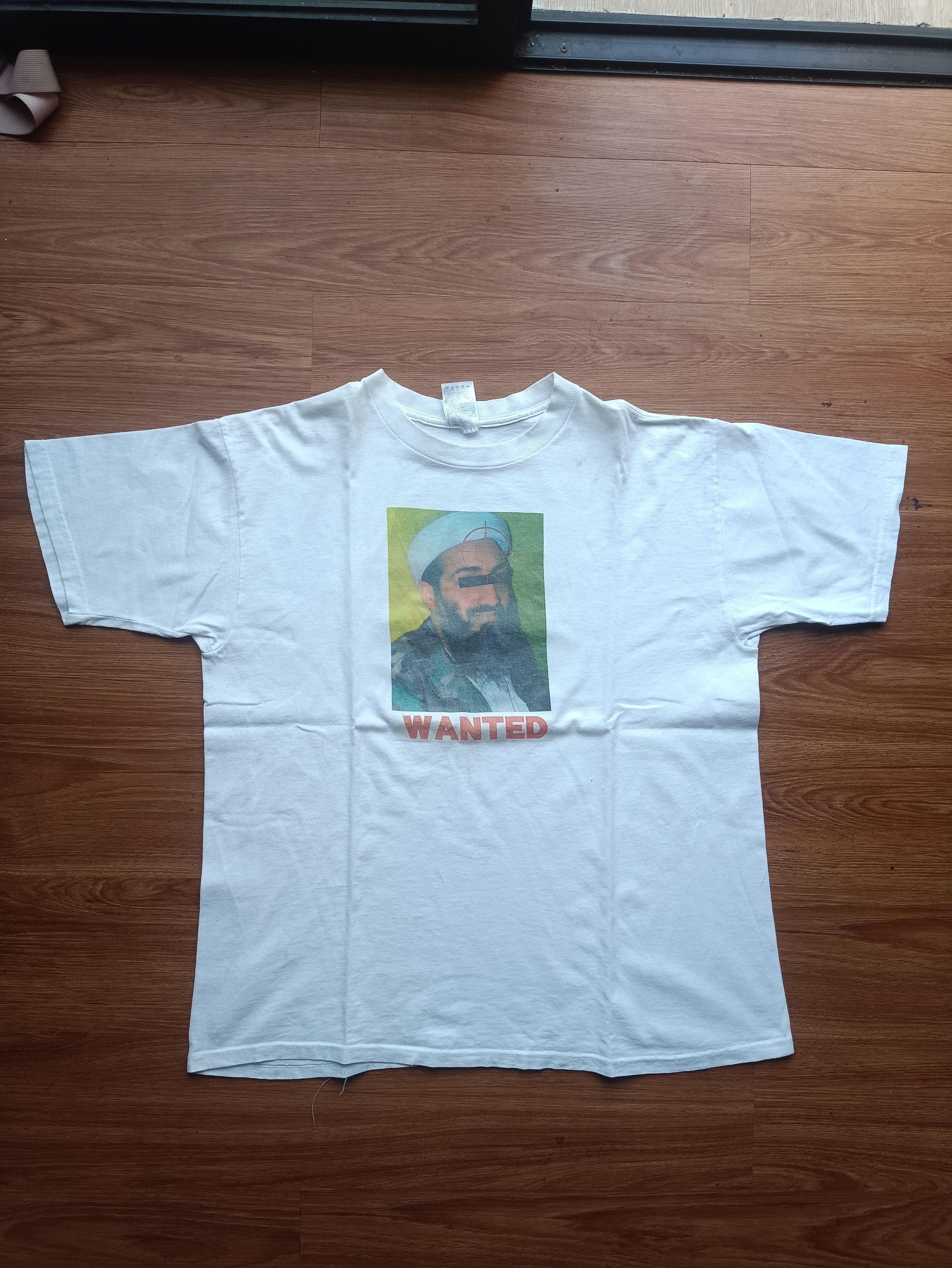 Fruit Of The Loom Osama bin laden wanted poster Size US XL / EU 56 / 4 - 1 Thumbnail