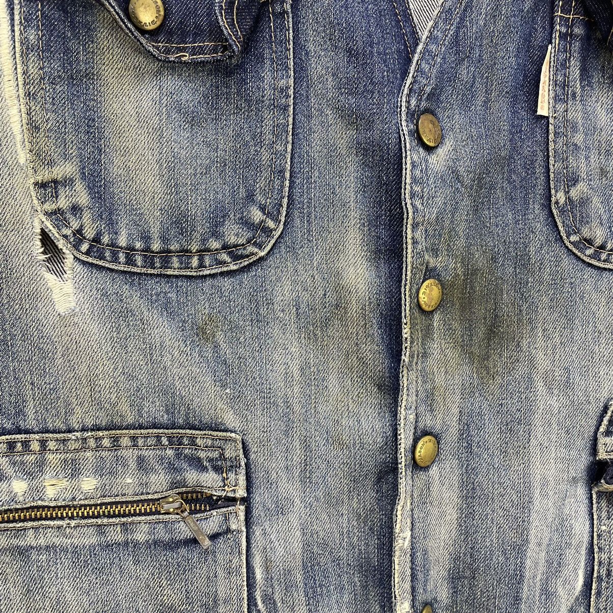Oshkosh × Vintage Vintage Oshkosh Distressed Vest Denim Jacket Size US L / EU 52-54 / 3 - 8 Thumbnail