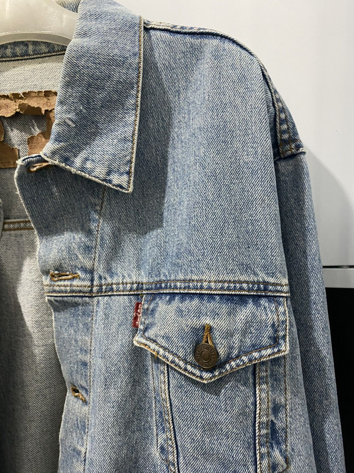 Levi's Vintage 90s levis trucker blue denim jacket Size US L / EU 52-54 / 3 - 3 Thumbnail
