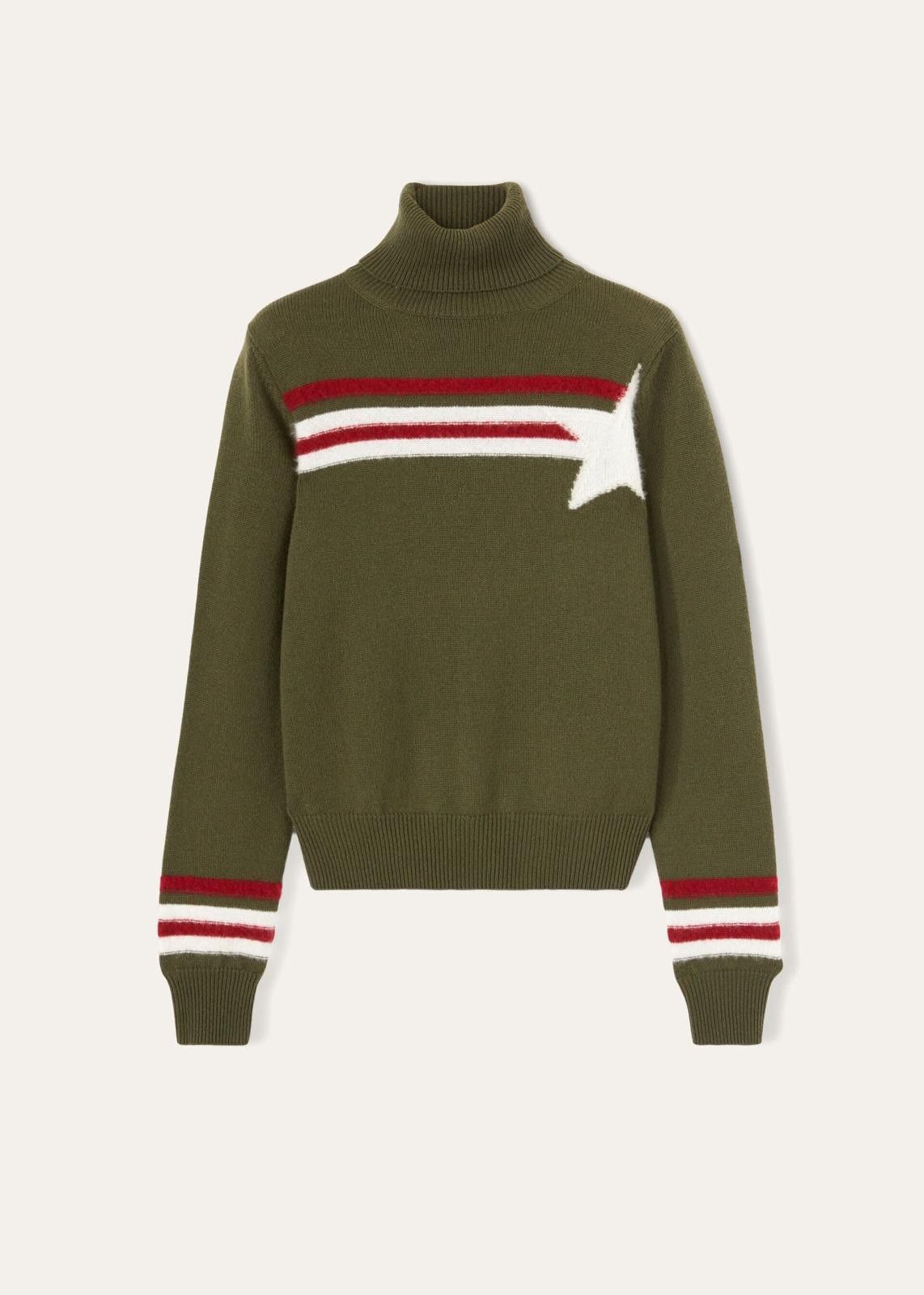 o1srvl11e0125 Celerina Turtleneck Sweater in Multicolor