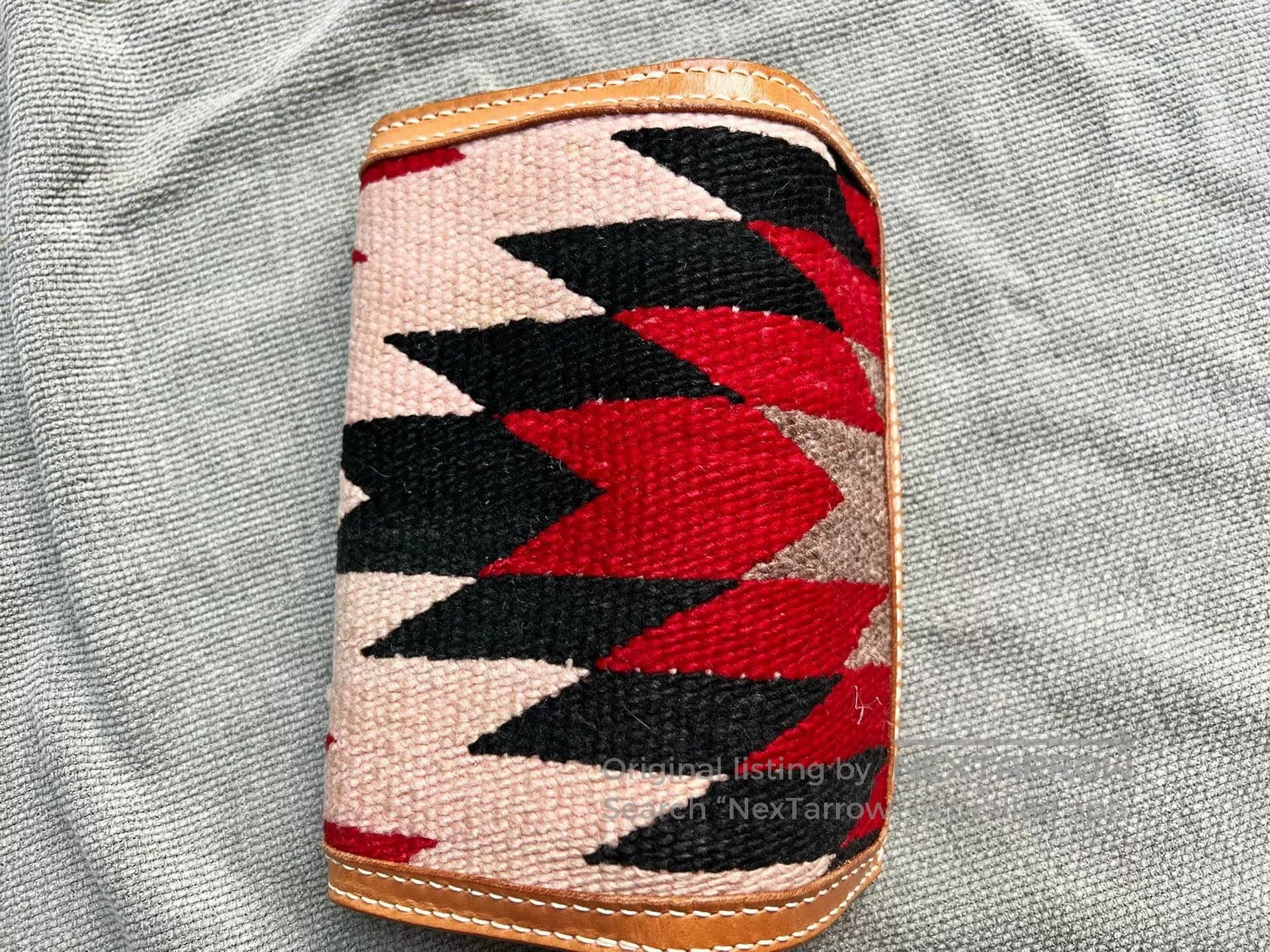 Japanese Brand Long Wallet with Navajo Blanket Design. Size ONE SIZE - 4 Thumbnail