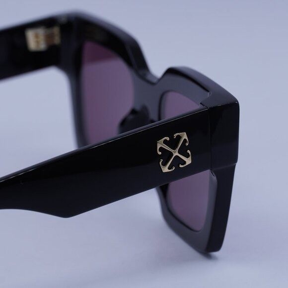 Off-White Off-White OERI13I JACKSON 1028 Sunglasses Black Square Frame Size ONE SIZE - 9 Thumbnail