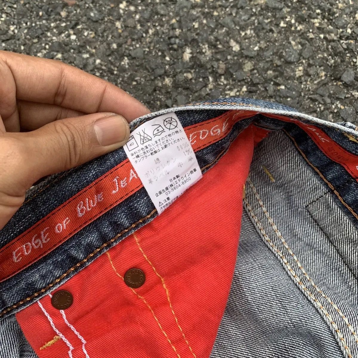 Pro Edge Vintage Edwin 512 Jeans 34x31 Mini Flare Denim Bootcut Pants Size US 34 / EU 50 - 9 Thumbnail