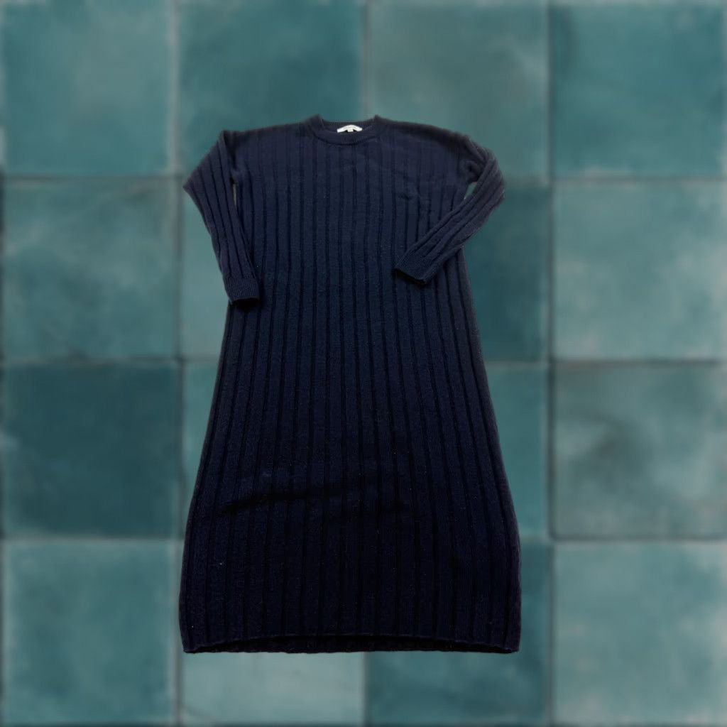 Madewell VINTAGE Madewell Sweater Dress Womens XXS Casual Long Sleeve Navy Blue Knit Winter Size XXS / US 00 / IT 34 - 1 Thumbnail