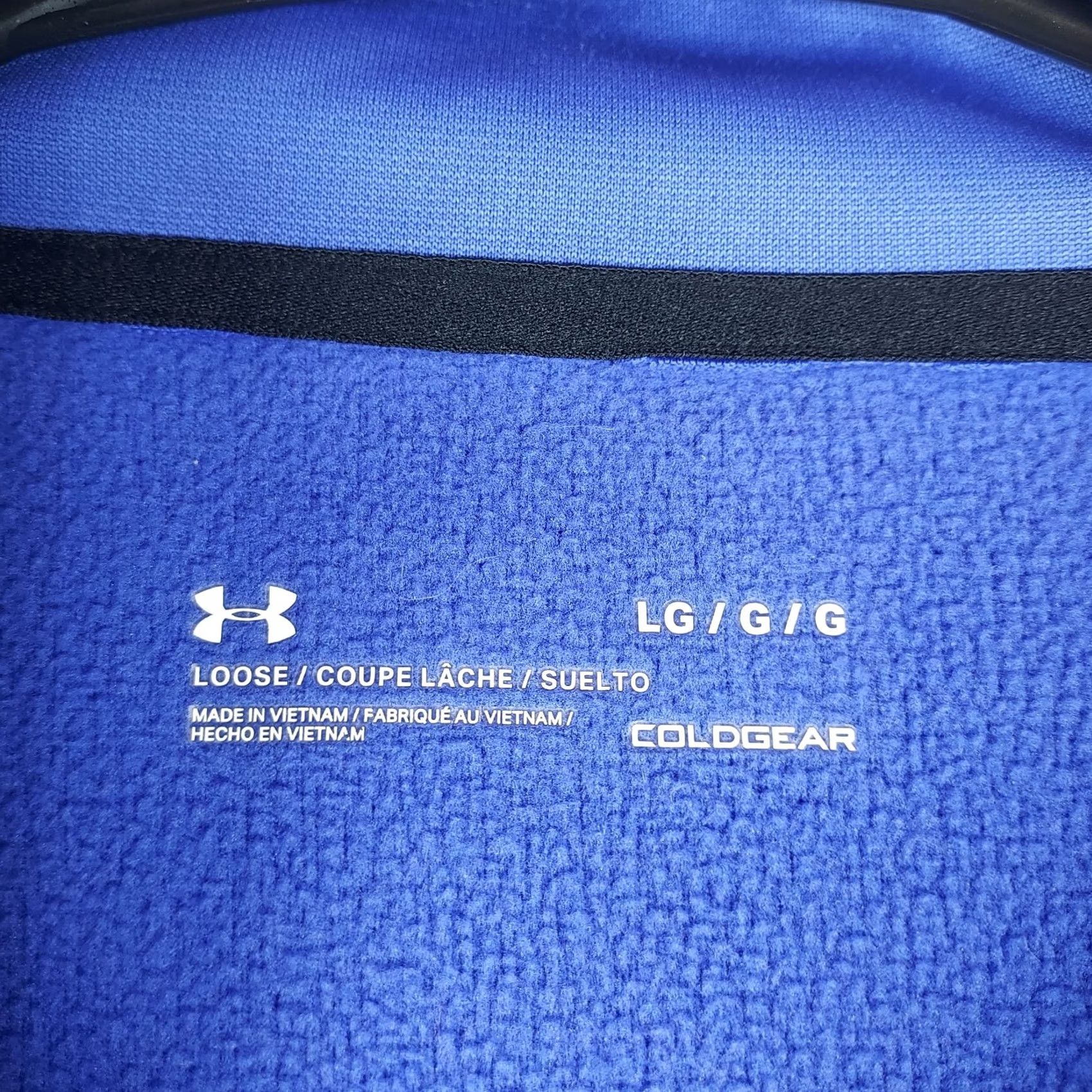 Under Armour Under Armour ColdGear Half-Zip Pullover Top Men’s L Blue/Black Thermal Size US L / EU 52-54 / 3 - 6 Thumbnail