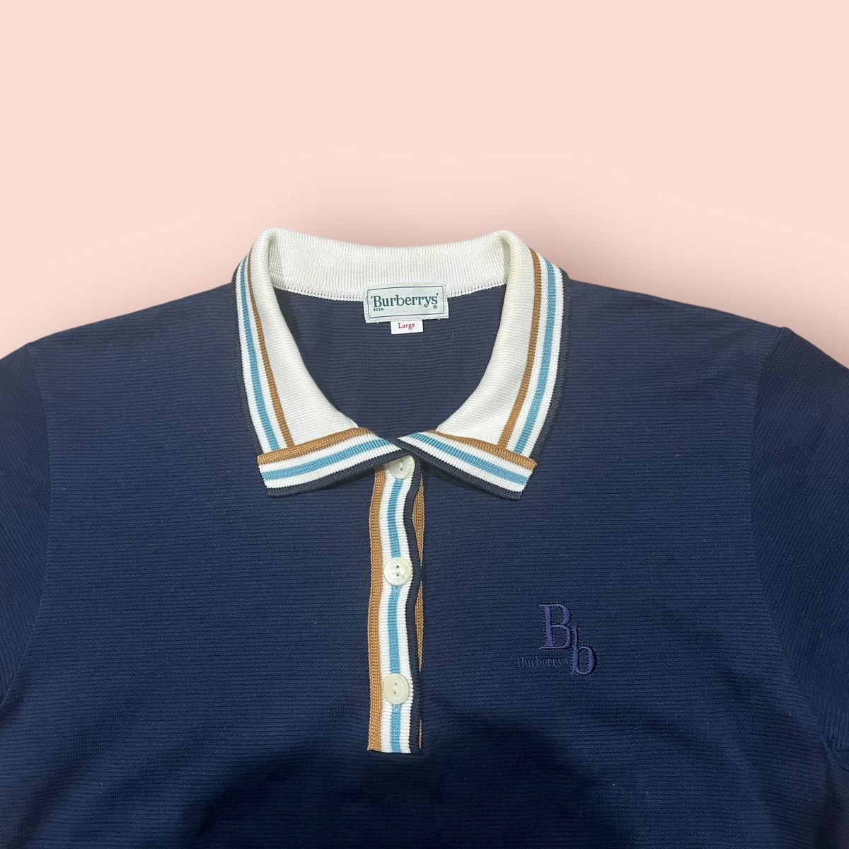 Burberry VINTAGE BURBERRYS REED RINGER CROP POLO SHIRT Size US M / EU 48-50 / 2 - 5 Thumbnail