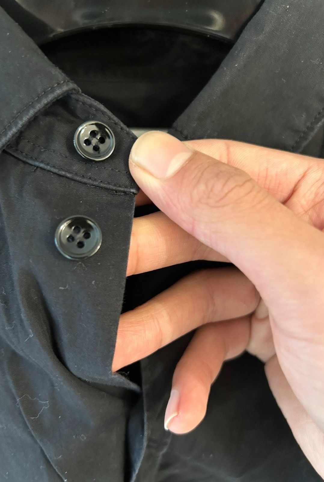 Saint Laurent Paris Saint Laurent SLP 2018SS Basic Black Button Dark Shirt Size XS / US 0-2 / IT 36-38 - 3 Thumbnail