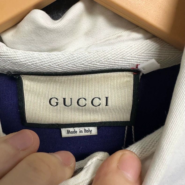Gucci Gucci Logo letter print loose long-sleeved polo shirt 2501- Size US M / EU 48-50 / 2 - 4 Thumbnail