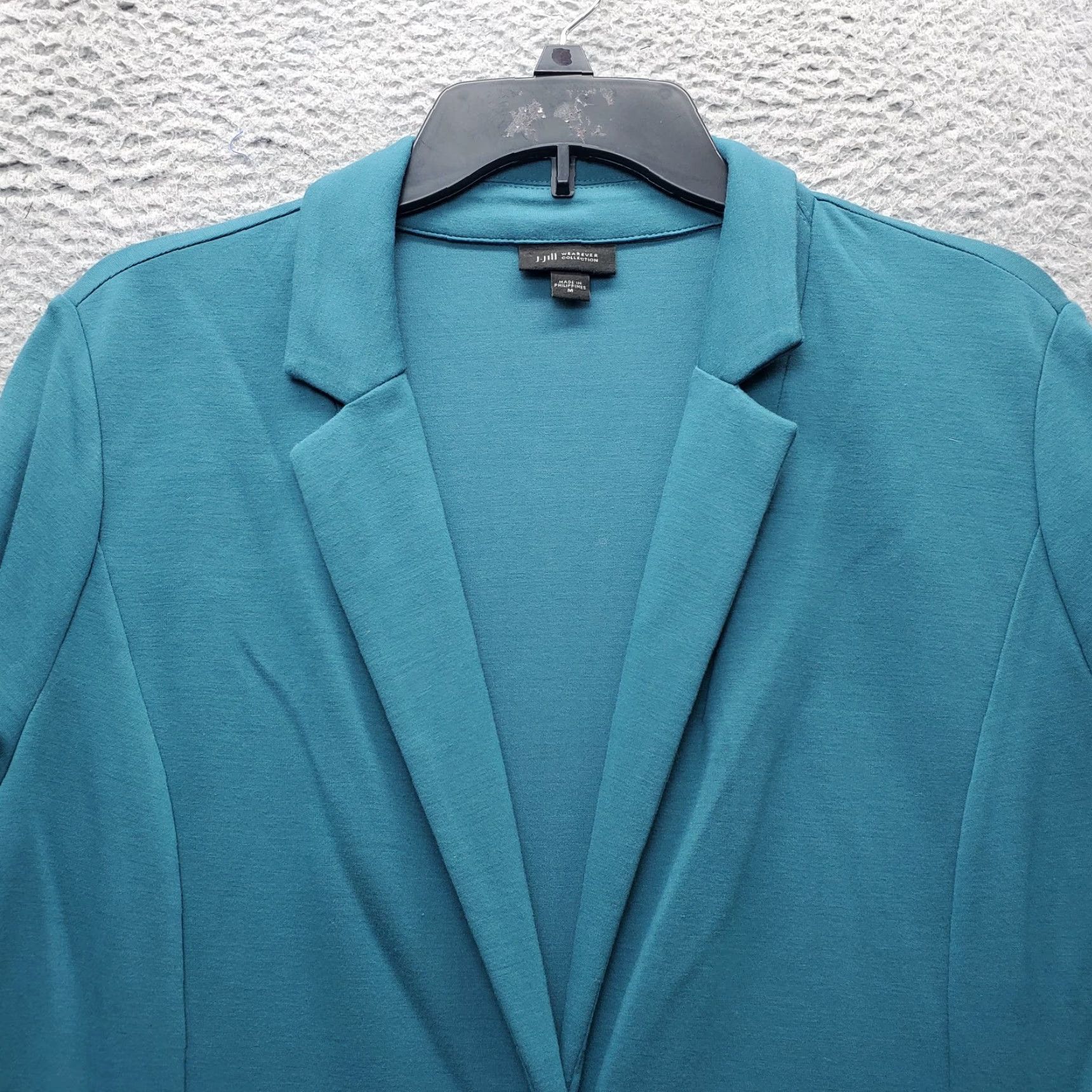 J. Jill J. Jill Wearever Collection Blazer Womens Size M Blue Notch Lapel Single Breasted Blazer Size M / US 6-8 / IT 42-44 - 7 Thumbnail