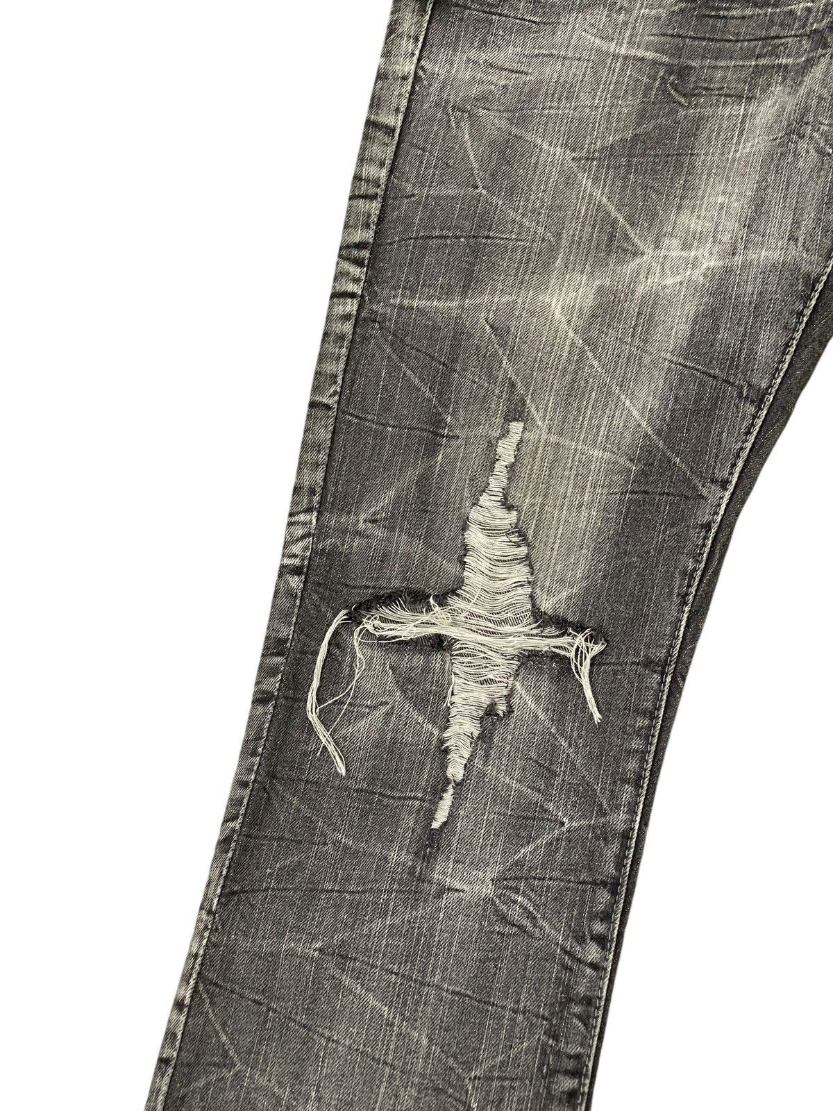 Japanese Brand Flare Jeans Jack Serika Faded Distress Boot Cut 8🟦9 Size US 29 - 6 Thumbnail