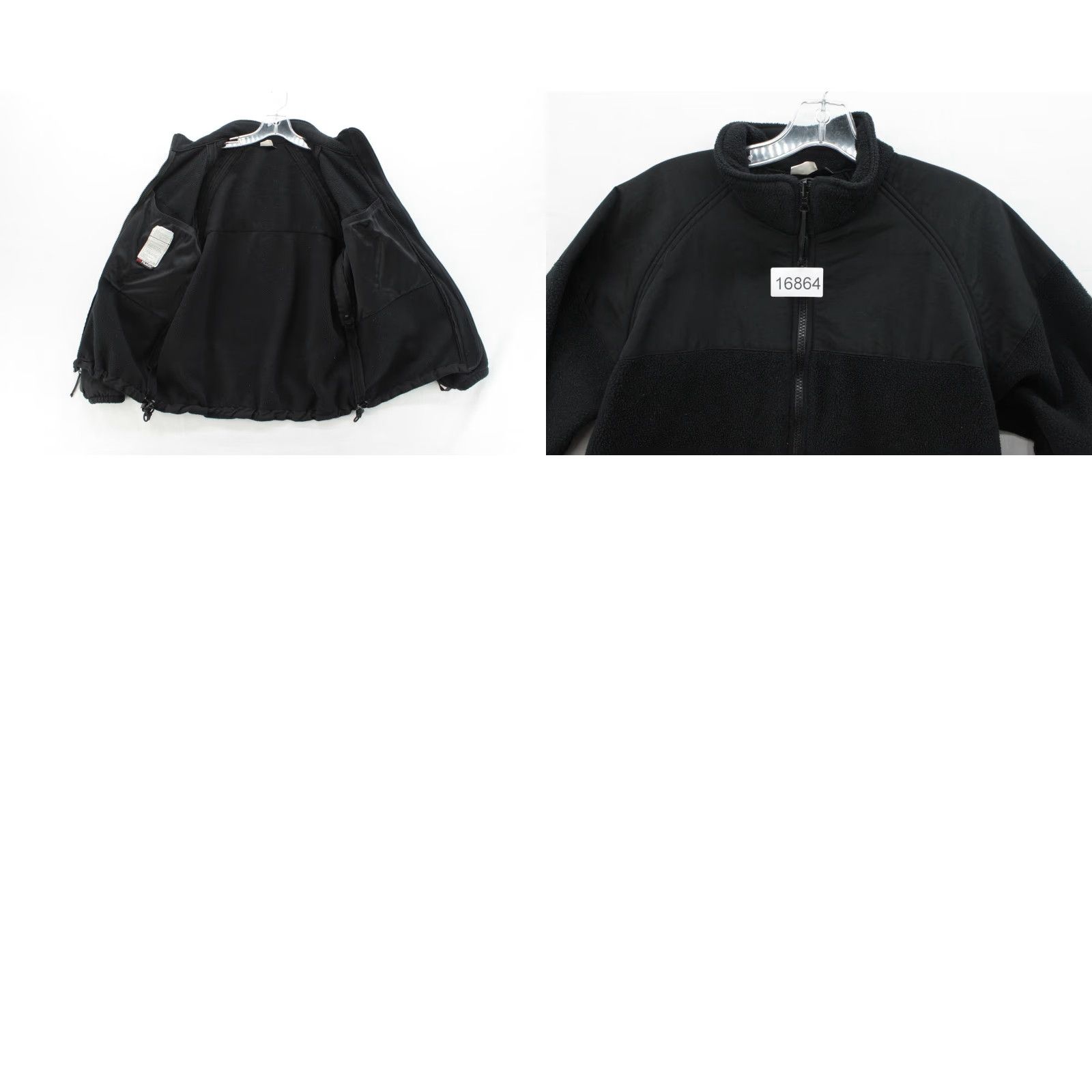 Vintage VINTAGE US Navy Parka Liner Polartec Short Black Fleece Full Zip Jacket Size S Mens Regular Jacket Size US 29 - 8 Thumbnail