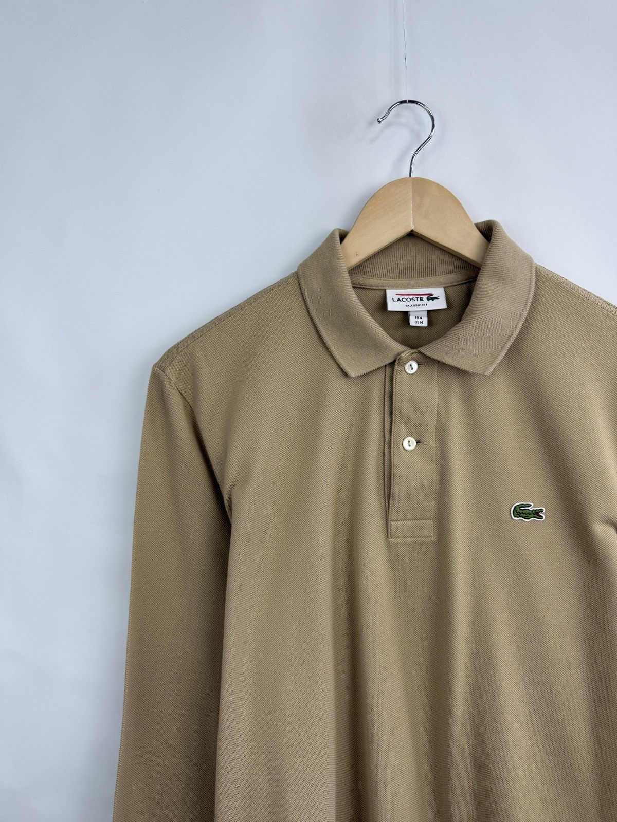 Lacoste 🇫🇷 Lacoste Classic Fit Polo Long Sleeve Made in France Rare Size US M / EU 48-50 / 2 - 8 Thumbnail
