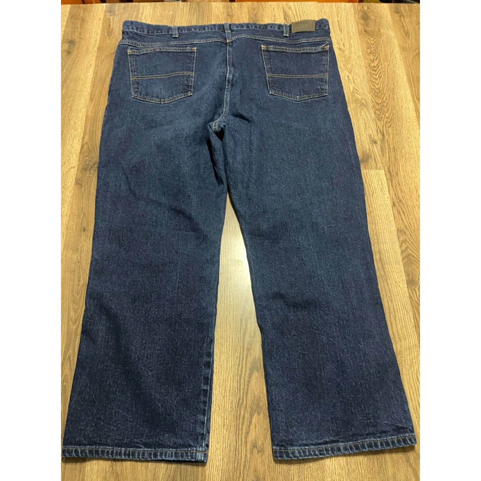 Vintage Work n' Sport Jeans Men's 46x28 Blue Denim Straight Leg Pockets Jeans Sports Style Regular Fit - 28 Inseam Pockets Mens Size US 30 / EU 46 - 2 Thumbnail