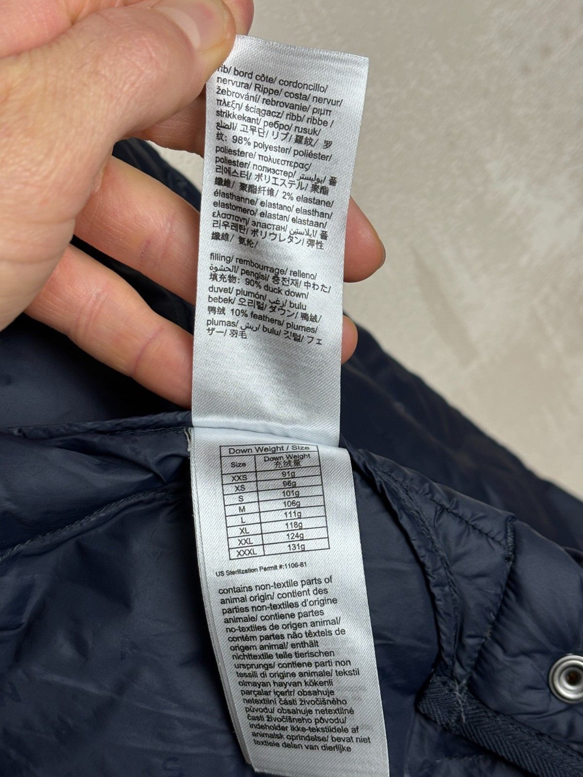 Tommy Jeans Tommy Jeans (Hilfiger) Quilted Down Jacket Navy Snap Button Size US XL / EU 56 / 4 - 13 Thumbnail
