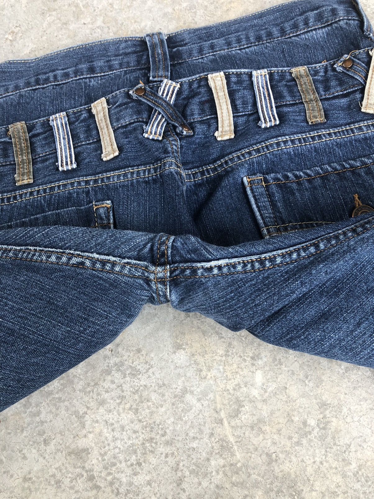 Hysteric Glamour Japanese Exit Double Waist Distressed Jeans Size US 32 / EU 48 - 16 Thumbnail