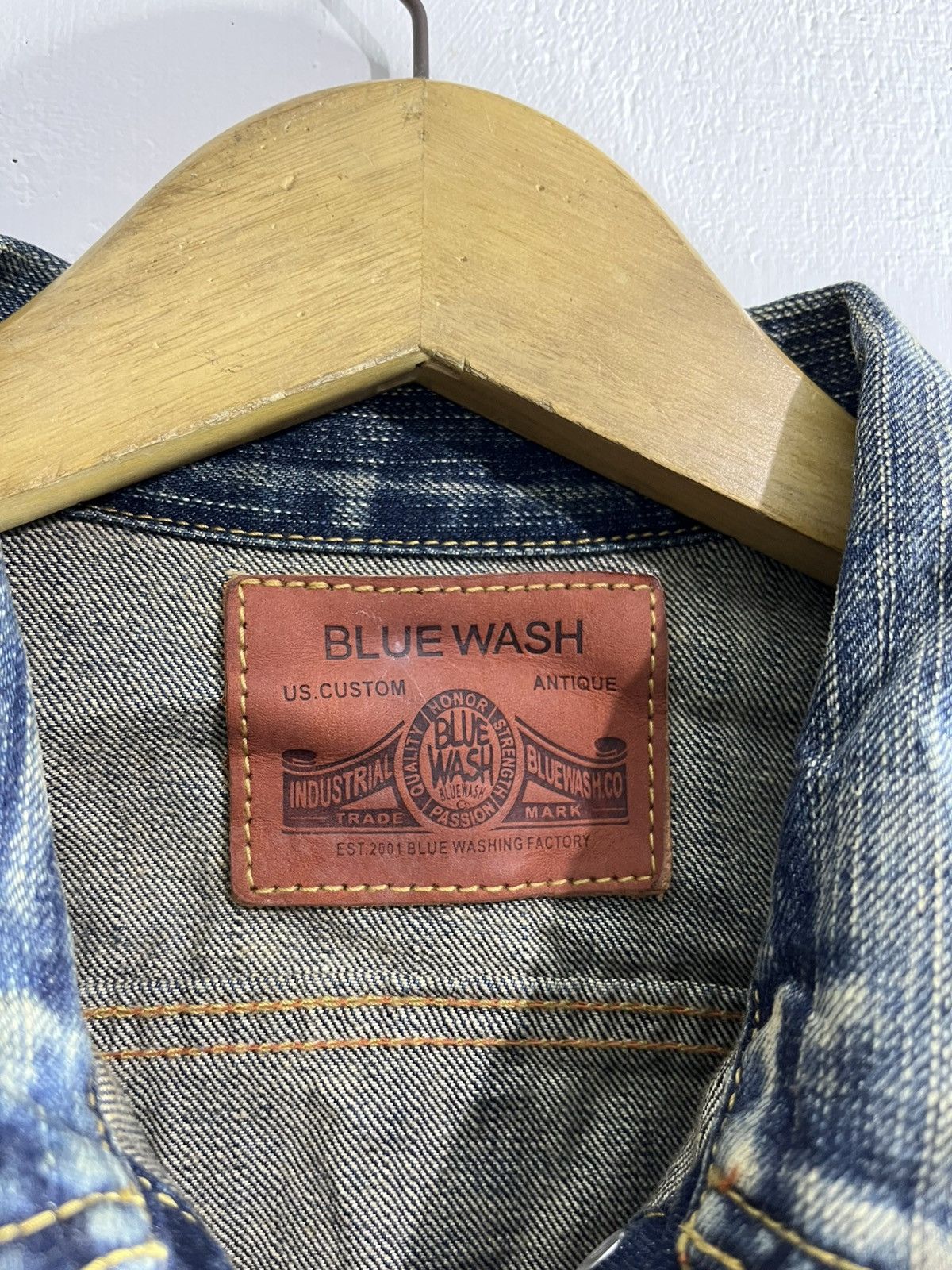 Blue Blue Japan Blue wash Blue blue distressed mud wash denim jacket Size US S / EU 44-46 / 1 - 5 Thumbnail