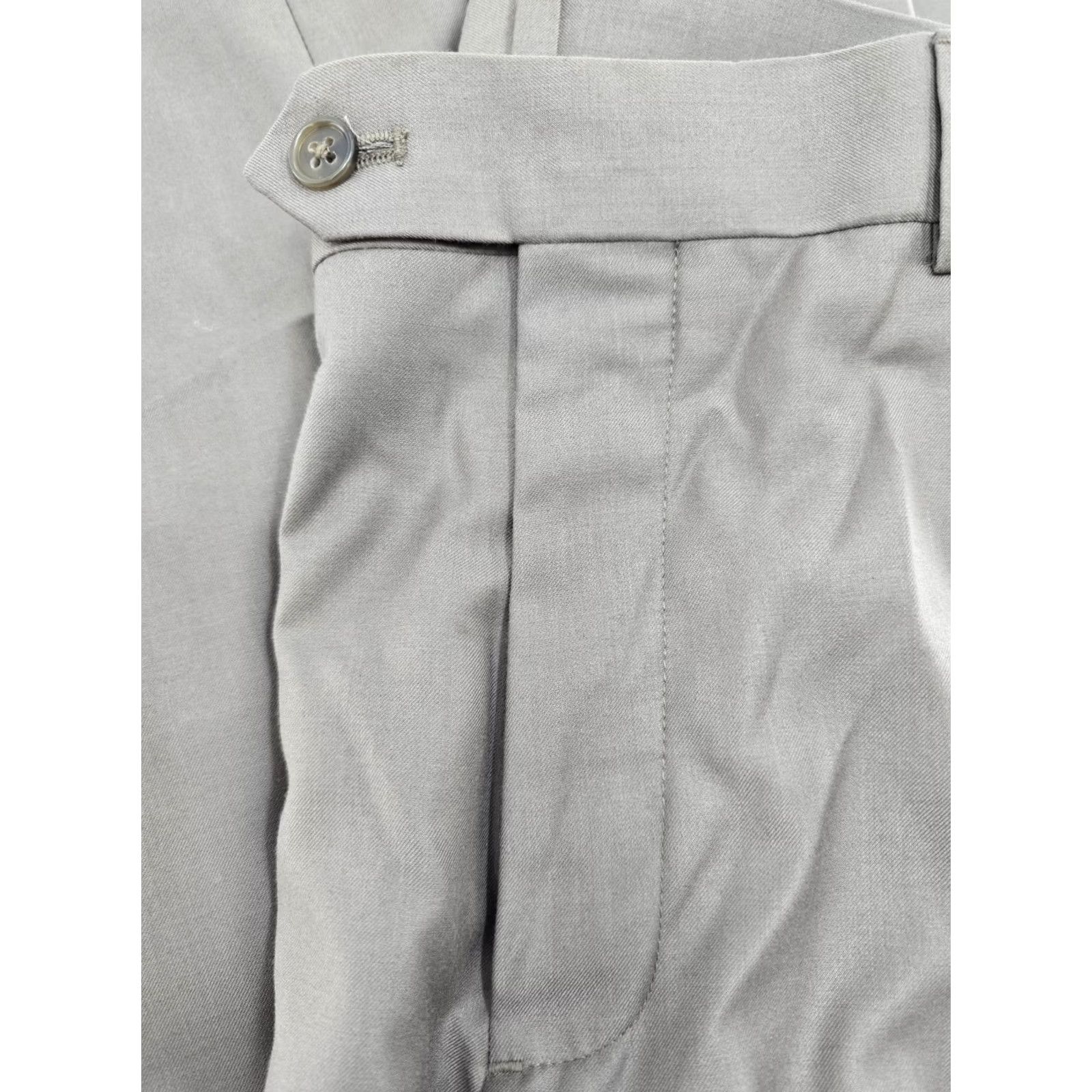 Pronto Uomo Pronto Uomo Dress Pants Mens 36x30 Gray Flat Front Classic Fit Polyester Rayon Pants Mens Regular 36 Gray Front Flat Classic Dress Pants Mens Size US 36 / EU 52 - 4 Thumbnail