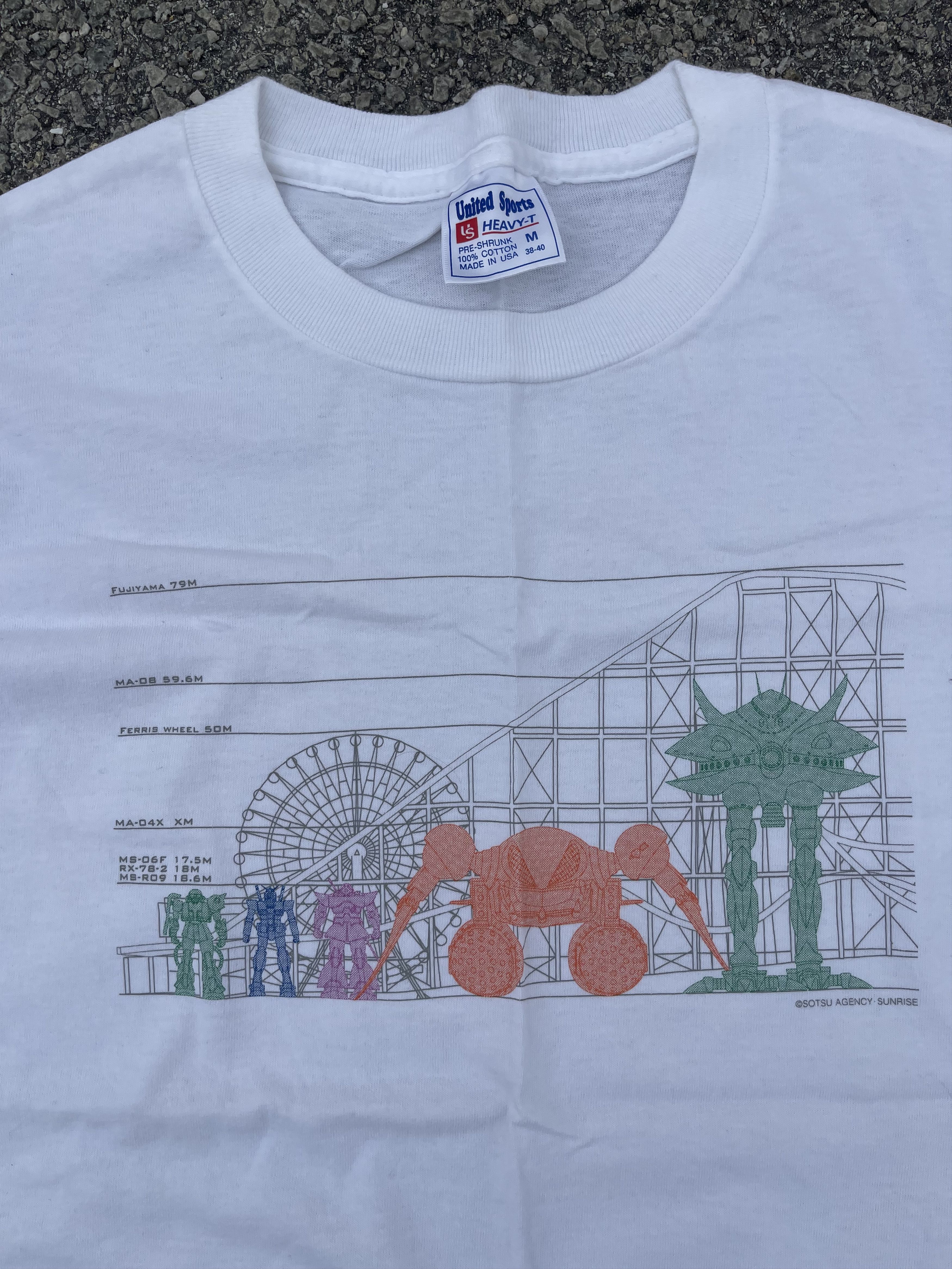 Anime Vintage y2k Gundam White Tee Shirt Size US M / EU 48-50 / 2 - 8 Thumbnail