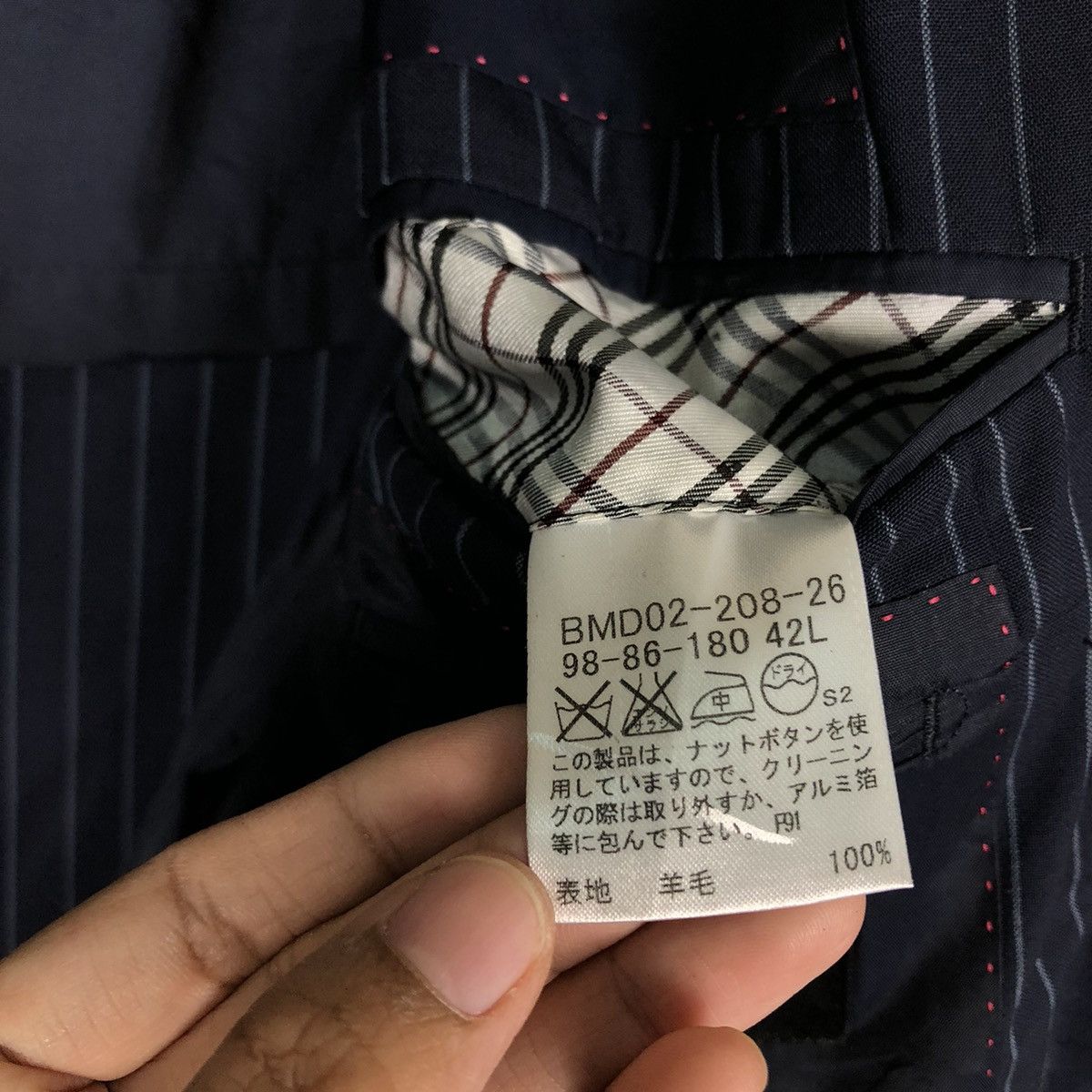 Burberry 🔥Vintage Burberry Black Label Double Breast Striped Jacket Size US M / EU 48-50 / 2 - 17 Thumbnail