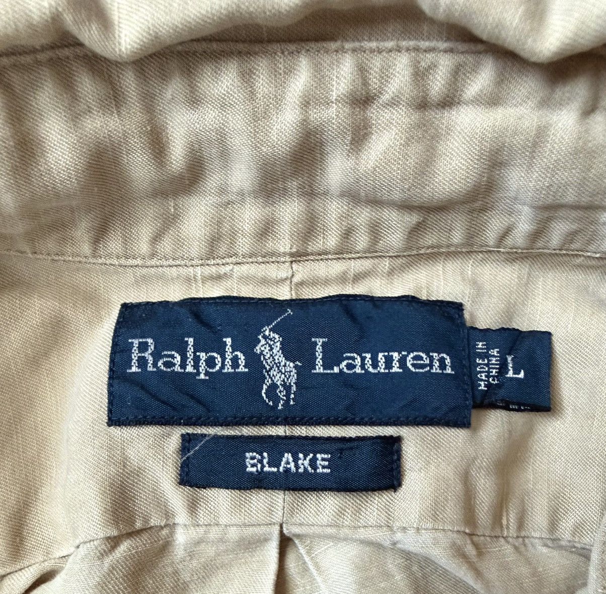 Polo Ralph Lauren Vintage Polo Ralph Lauren Linen Buttondown Shirt (L) Size US L / EU 52-54 / 3 - 5 Thumbnail
