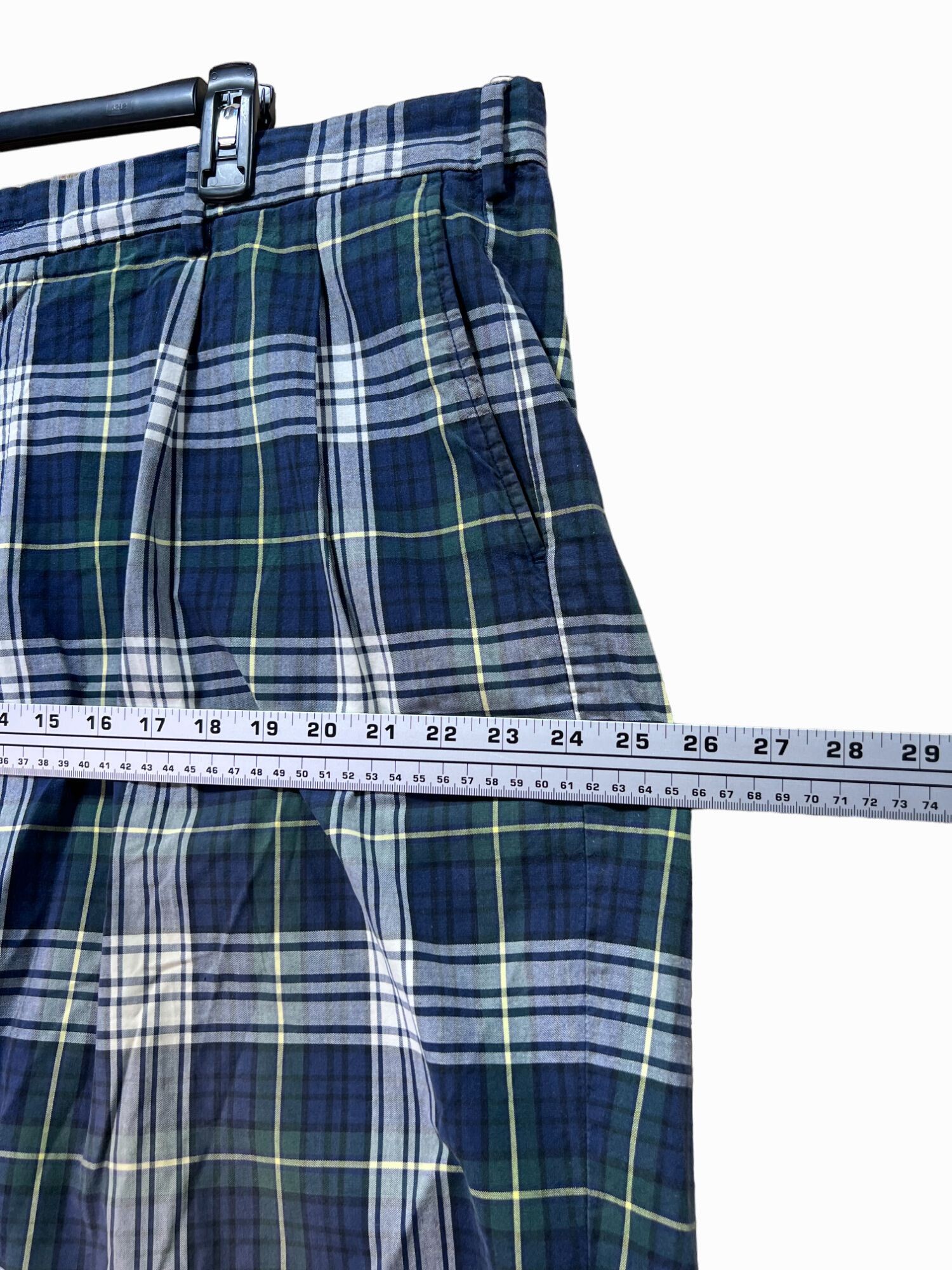 Nautica NAUTICA - Men's Plaid Golf Casual Shorts - Blue - 40W Size US 40 / EU 56 - 4 Thumbnail