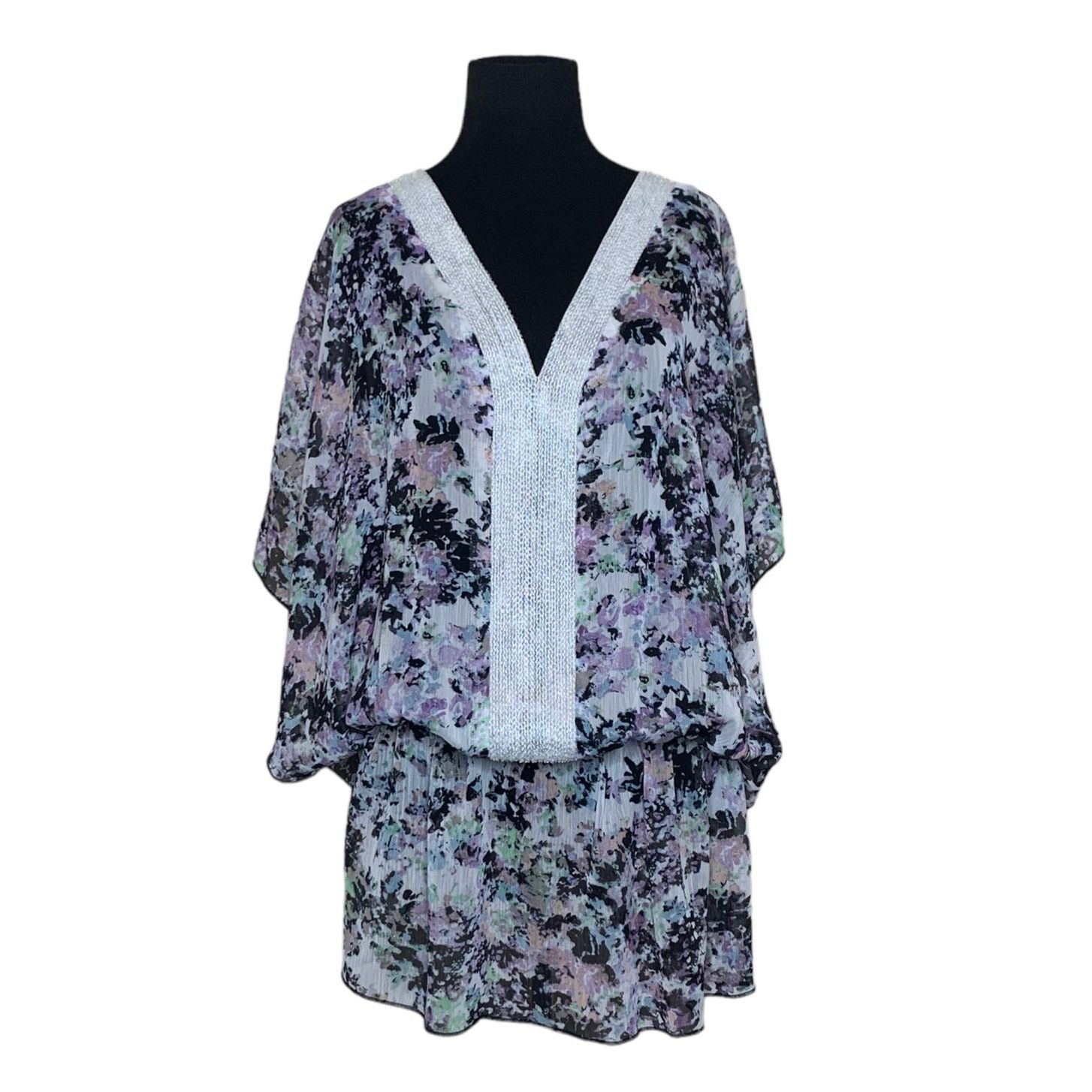 Badgley Mischka Badgley Mischka Fiona sheer floral Fiona Tunic size Large Size L / US 10 / IT 46 - 1 Thumbnail
