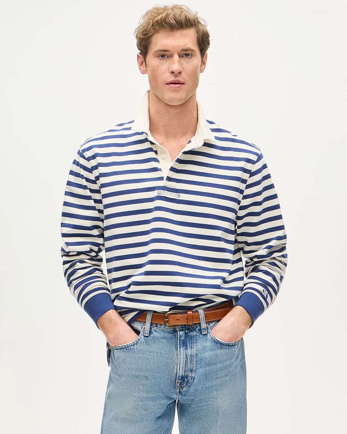 J.Crew J.Crew Rugby Shirt in Stripe Size US L / EU 52-54 / 3 - 1 Thumbnail