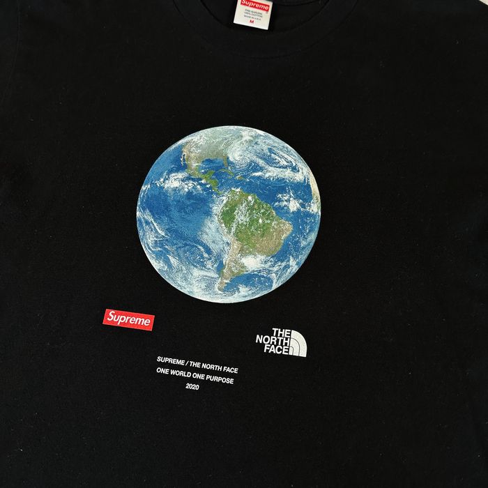 Supreme Supreme The North Face One World Tee Black Size M | Grailed