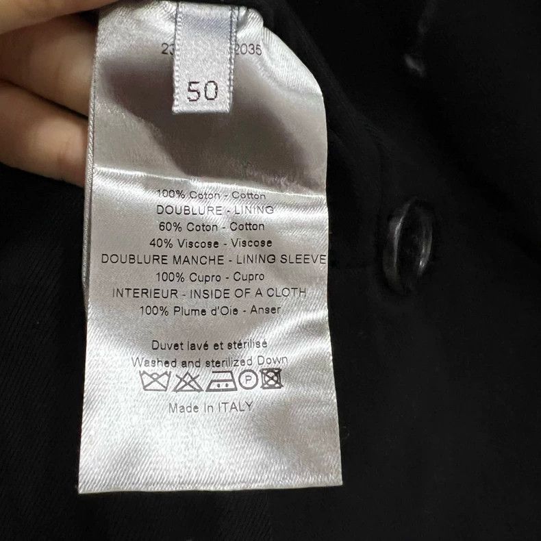 Dior Dior Black double-breasted cotton jacket 2501-Nextarrow Size US M / EU 48-50 / 2 - 3 Thumbnail
