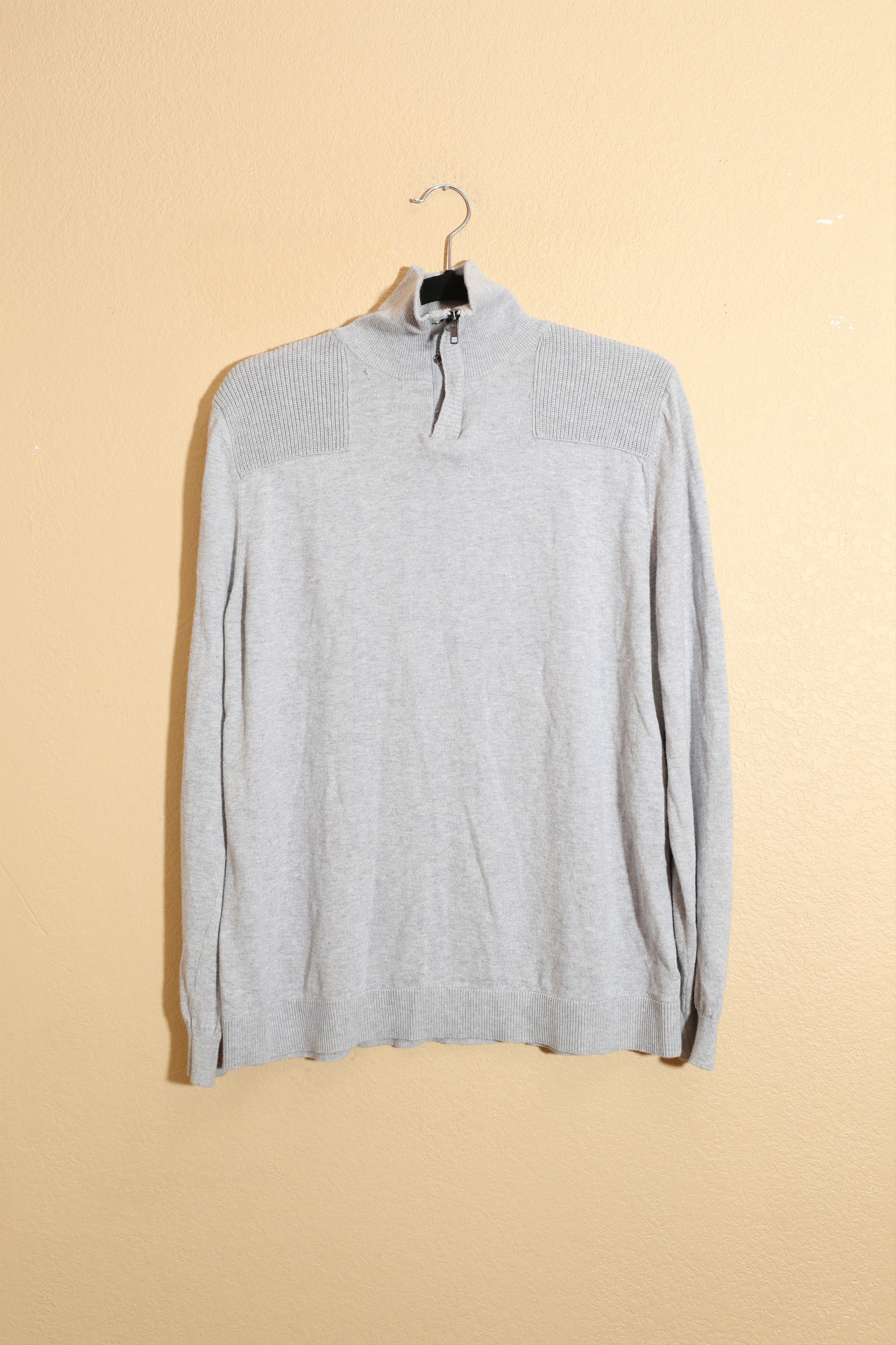 Mossimo Mossimo Grey Long Sleeve Polo Sweater (L) Size US L / EU 52-54 / 3 - 1 Thumbnail