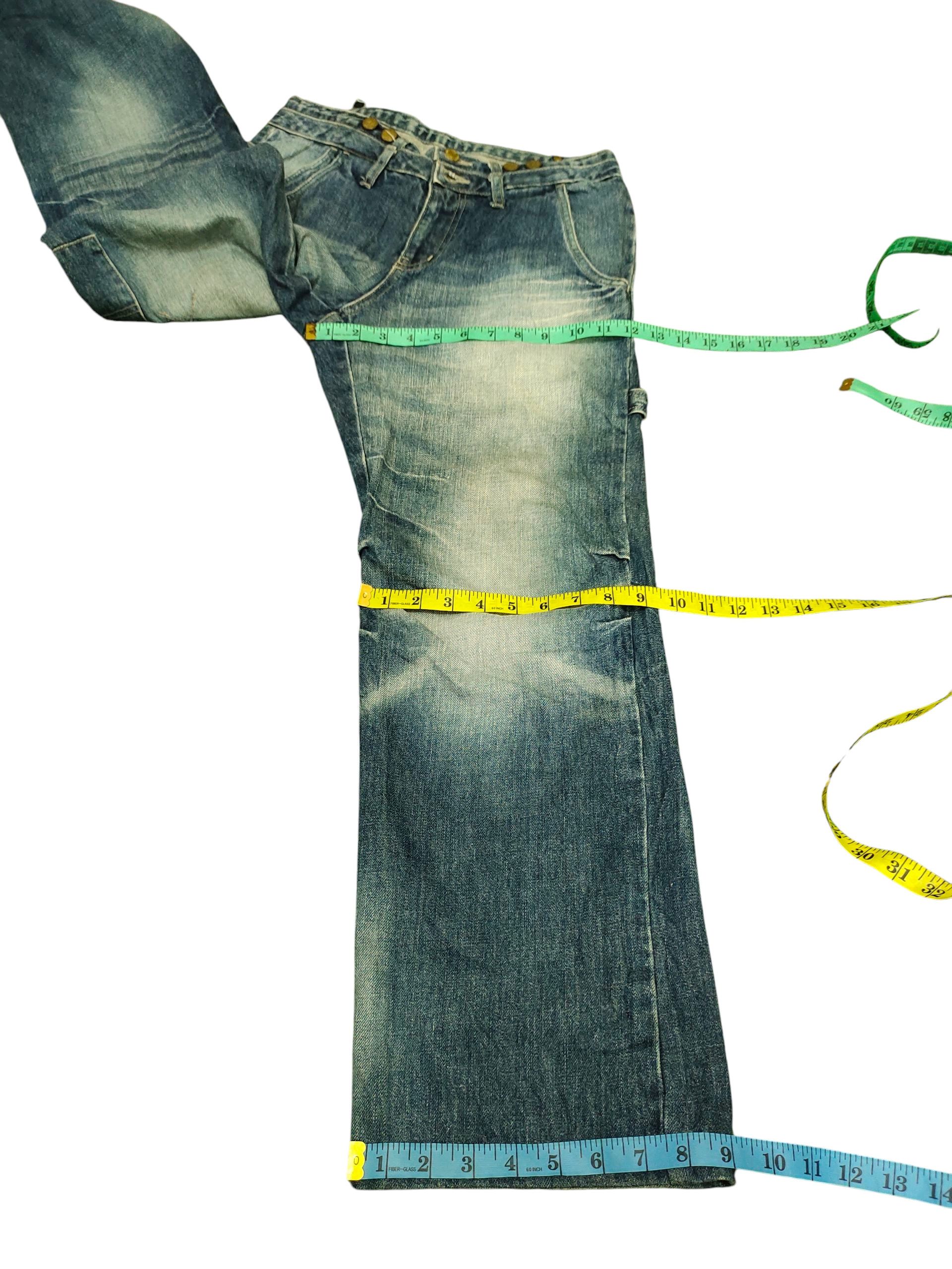 PPFM Ppfm Double Waist Button Back Carpenter Denim Jeans Size US 30 / EU 46 - 18 Thumbnail