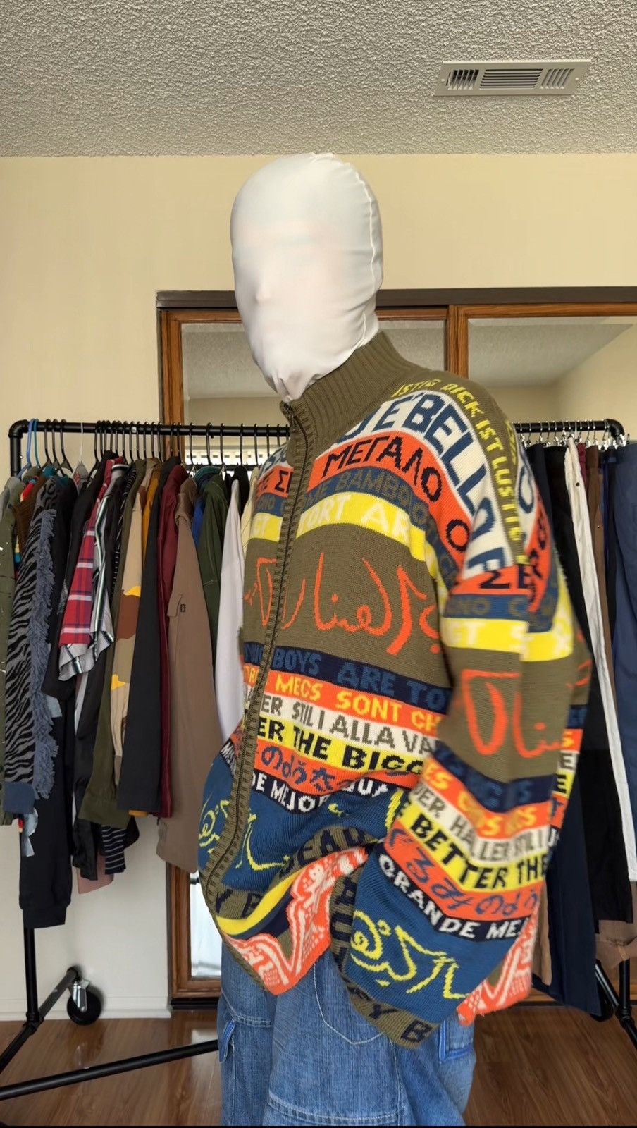 Walter Van Beirendonck 1986~ Horny Languages Oversized Knit Size US L / EU 52-54 / 3 - 7 Thumbnail