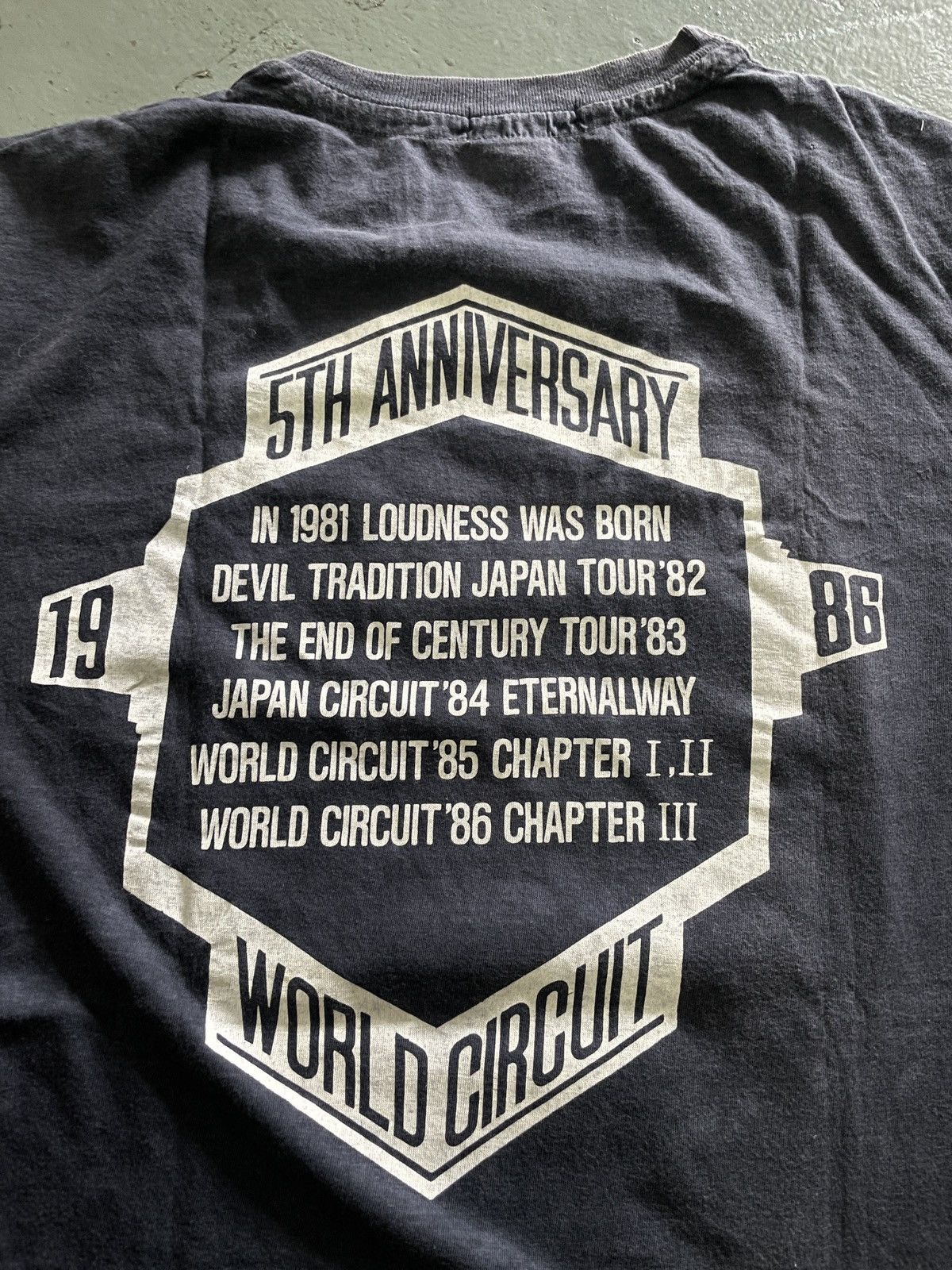 Vintage 80s Loudness “5th ANNIVERSARY” Band Tees