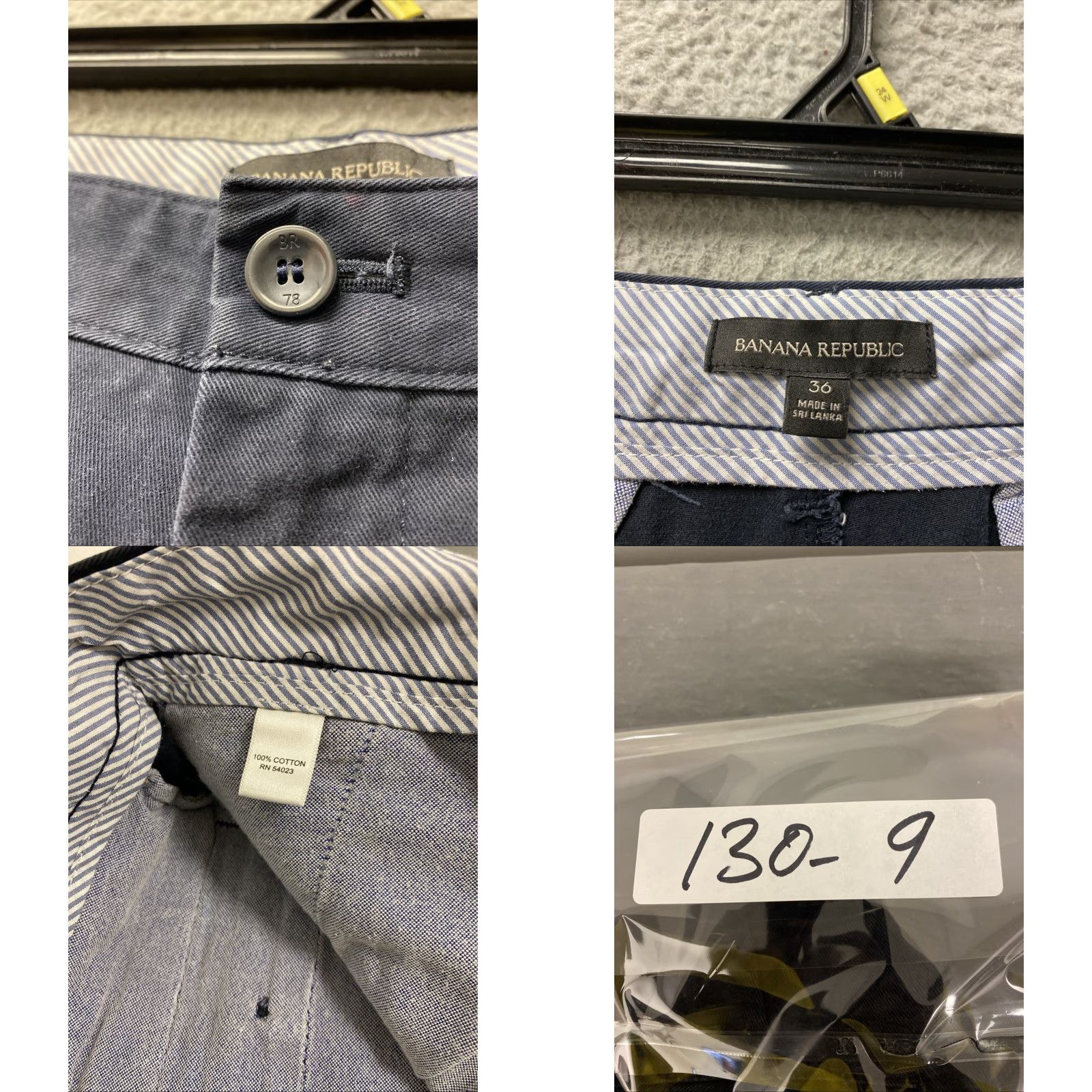 Banana Republic Banana Republic Shorts Men Size 36 Navy 10" Inseam Chino Zip Solid Pockets Casual Spring Summer Size US 36 / EU 52 - 8 Thumbnail