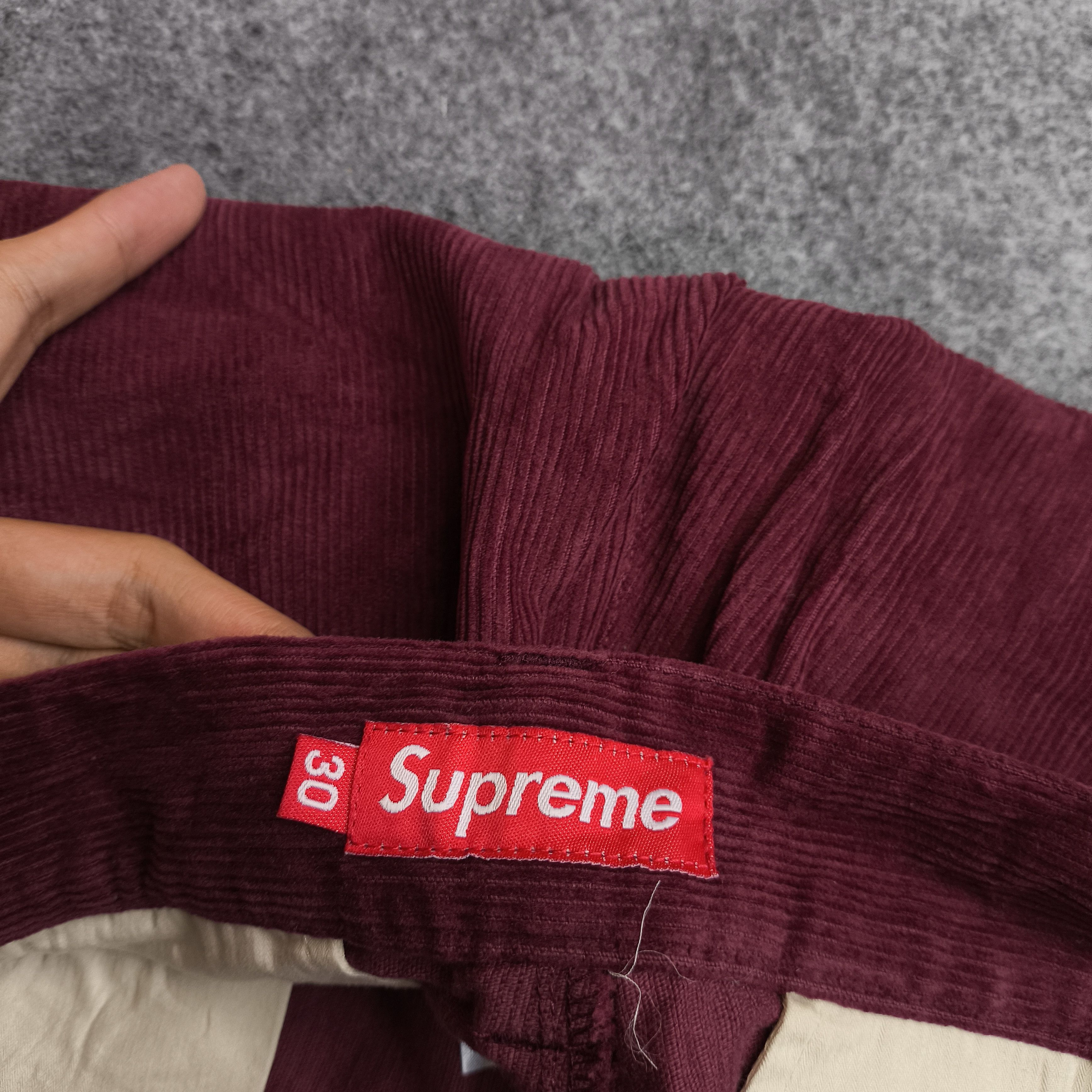 Supreme Supreme corduroy pants burgundy Size US 30 / EU 46 - 3 Thumbnail