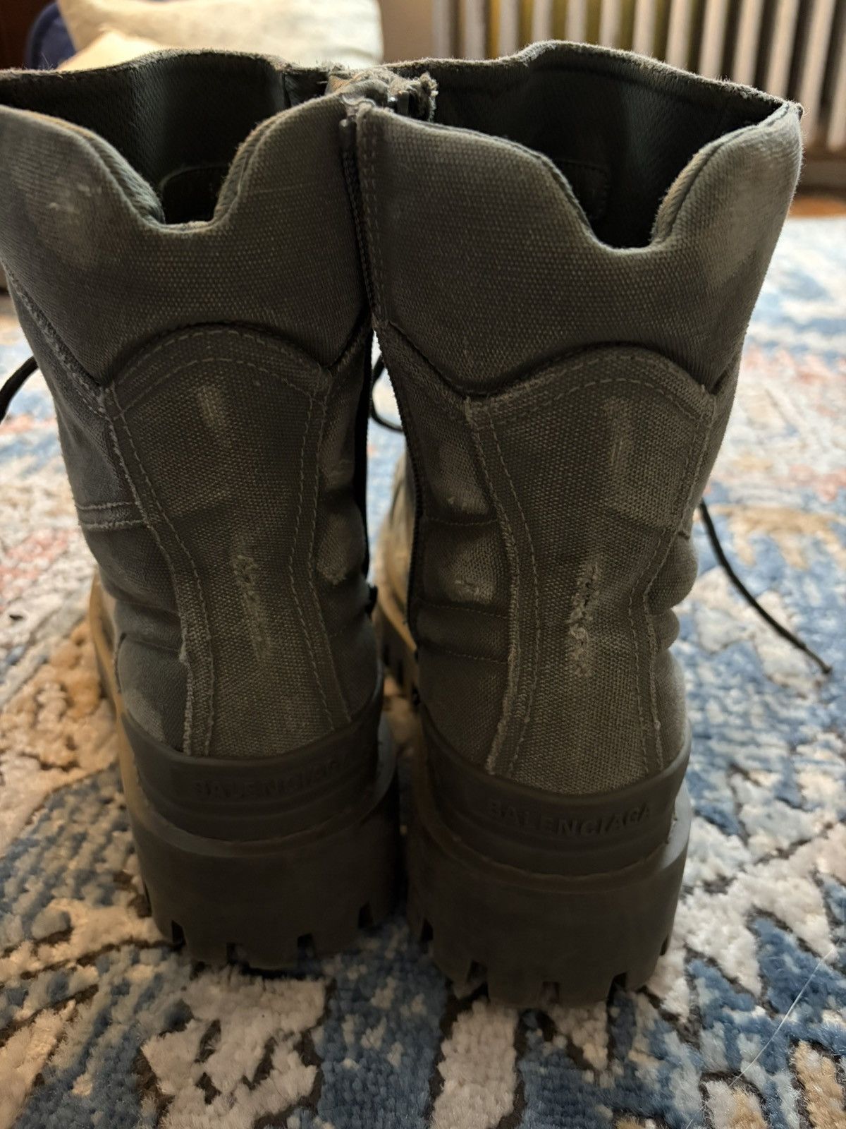 Balenciaga Balenciaga Strike Boot Kaki Green Size US 8 / EU 41 - 6 Thumbnail