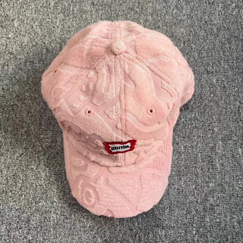 Billionaire Boys Club Running Dog Towel Fabric Curved Brim Baseball Cap Q7 Size ONE SIZE - 5 Thumbnail