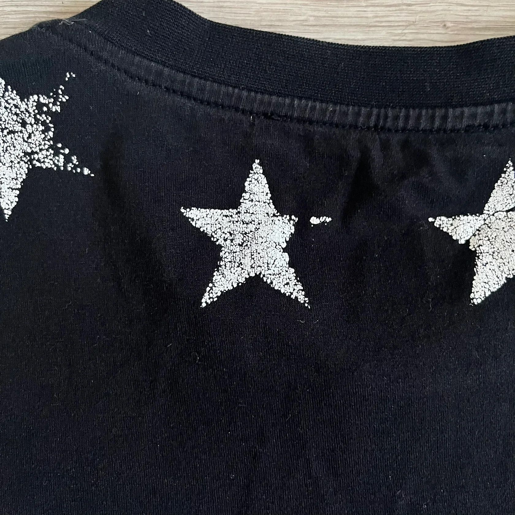 Givenchy Givenchy Distressed Stars Black Tee Size US XL / EU 56 / 4 - 7 Thumbnail