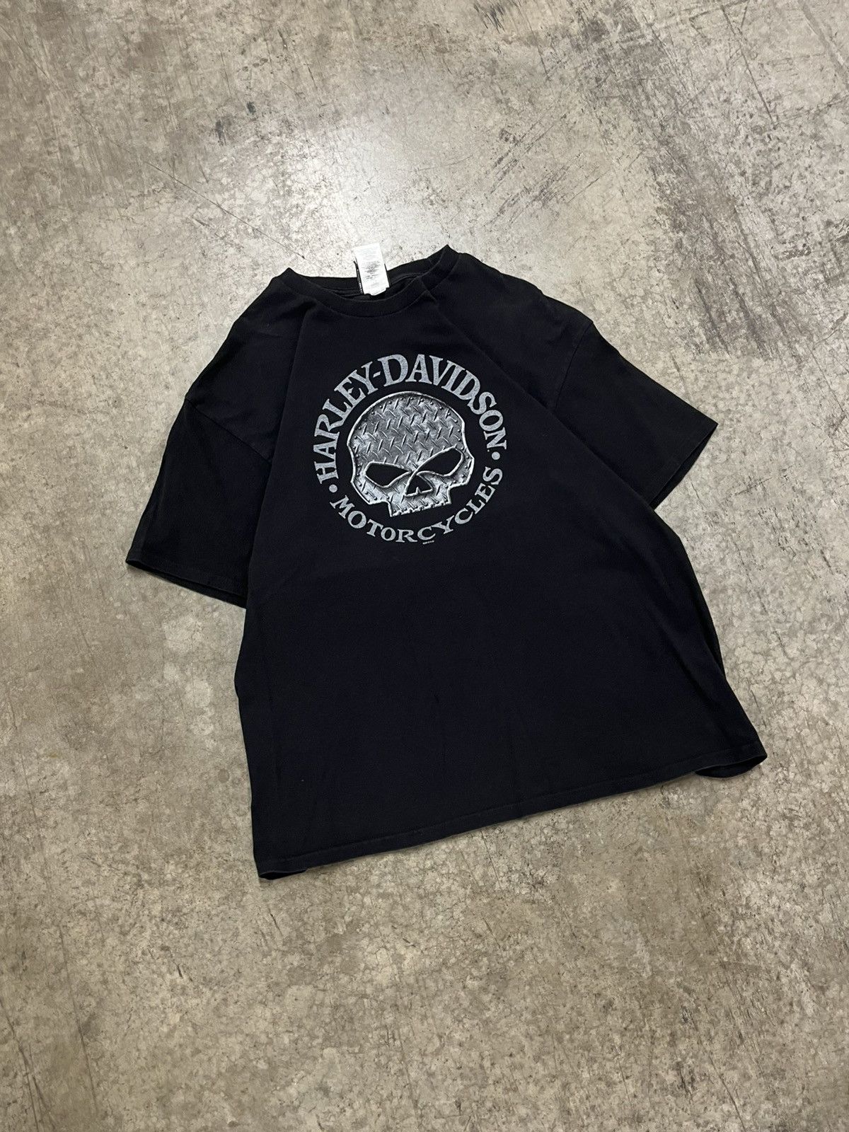 Harley Davidson × Vintage Harley Davidson vintage skull tee shirt hype rare grunge Size US XL / EU 56 / 4 - 2 Thumbnail